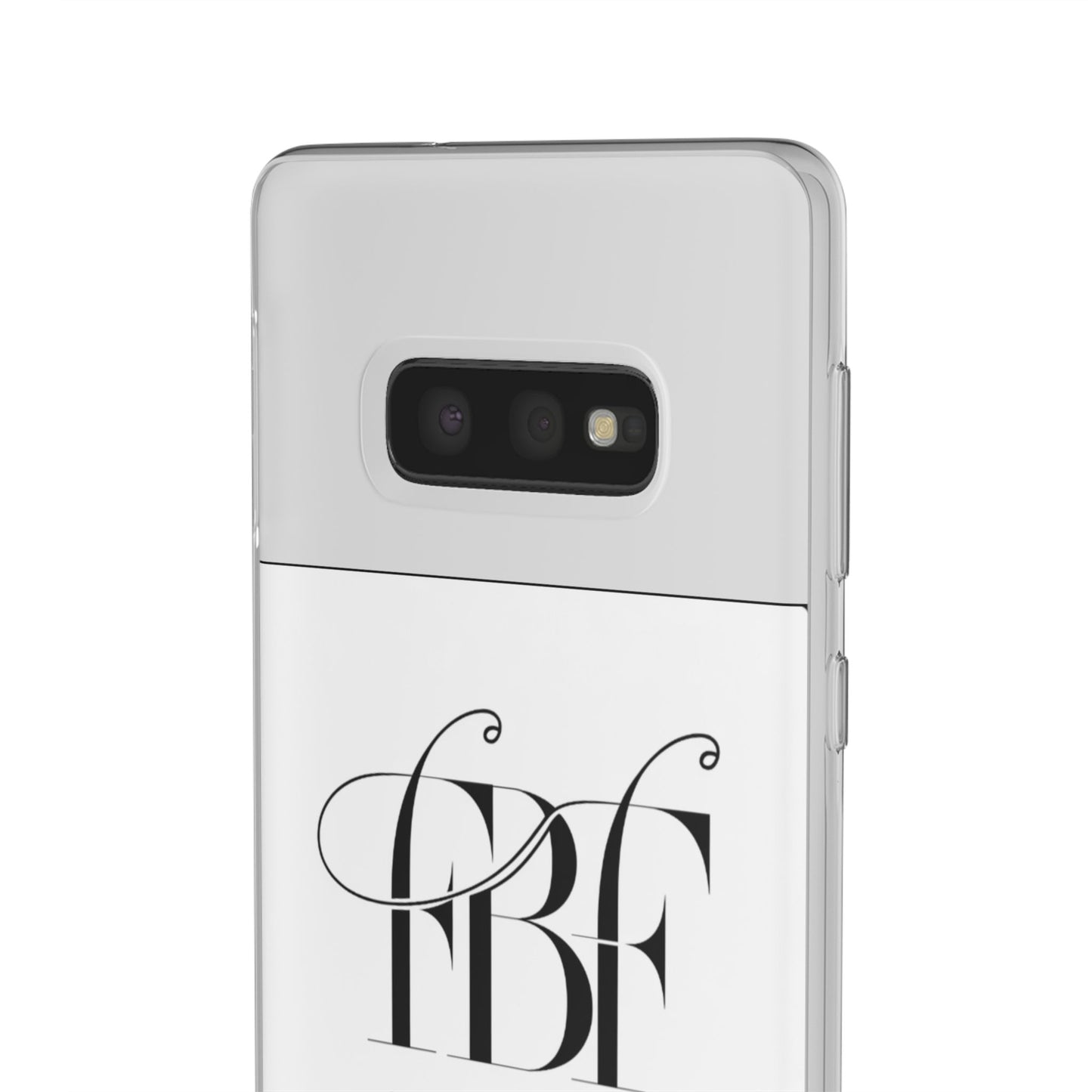 Chic Flexi Phone Case with Fashion Label Design