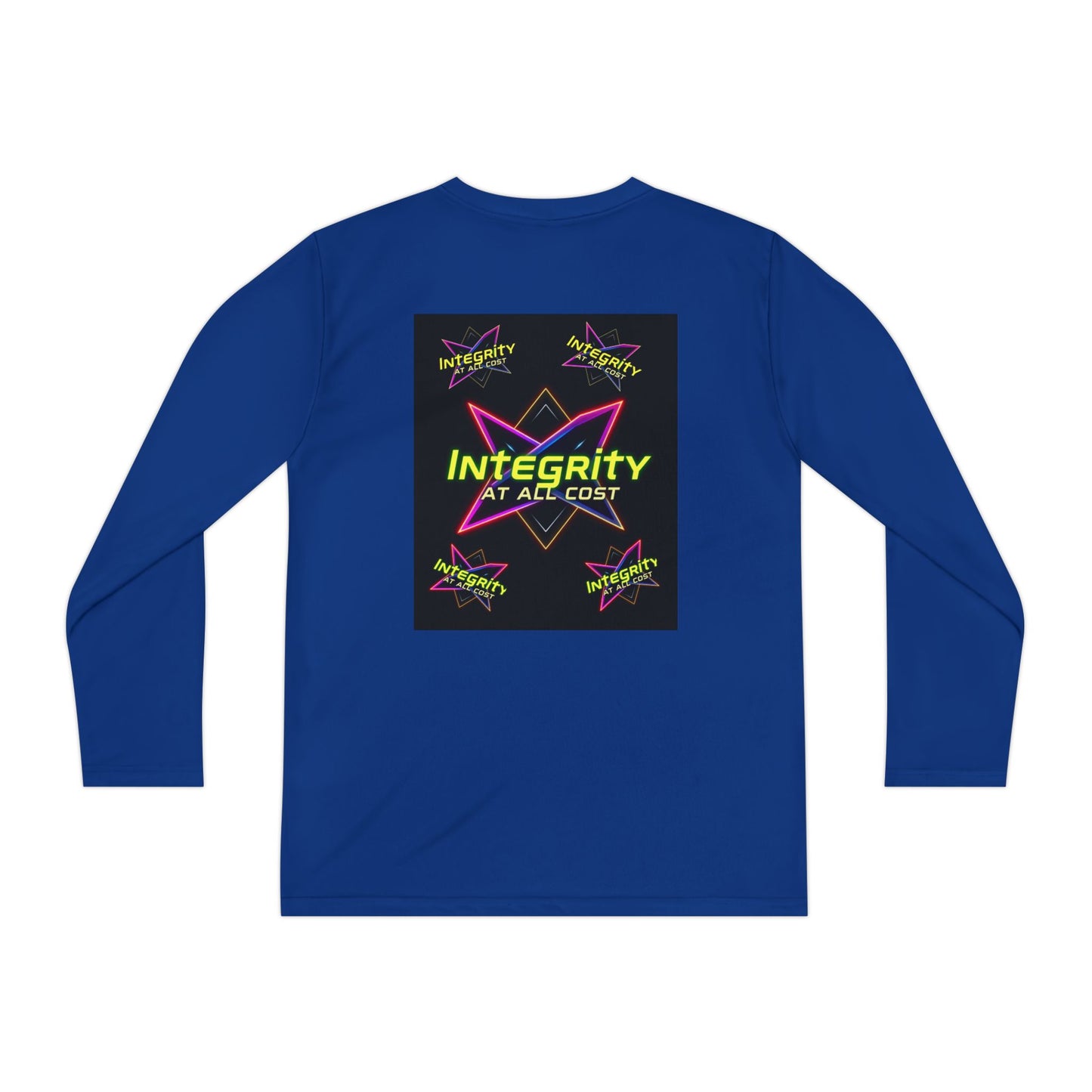 Integrity Youth Long Sleeve Tee, Cool Graphic Shirt, Motivational Apparel, Perfect for Sports, Birthday Gift