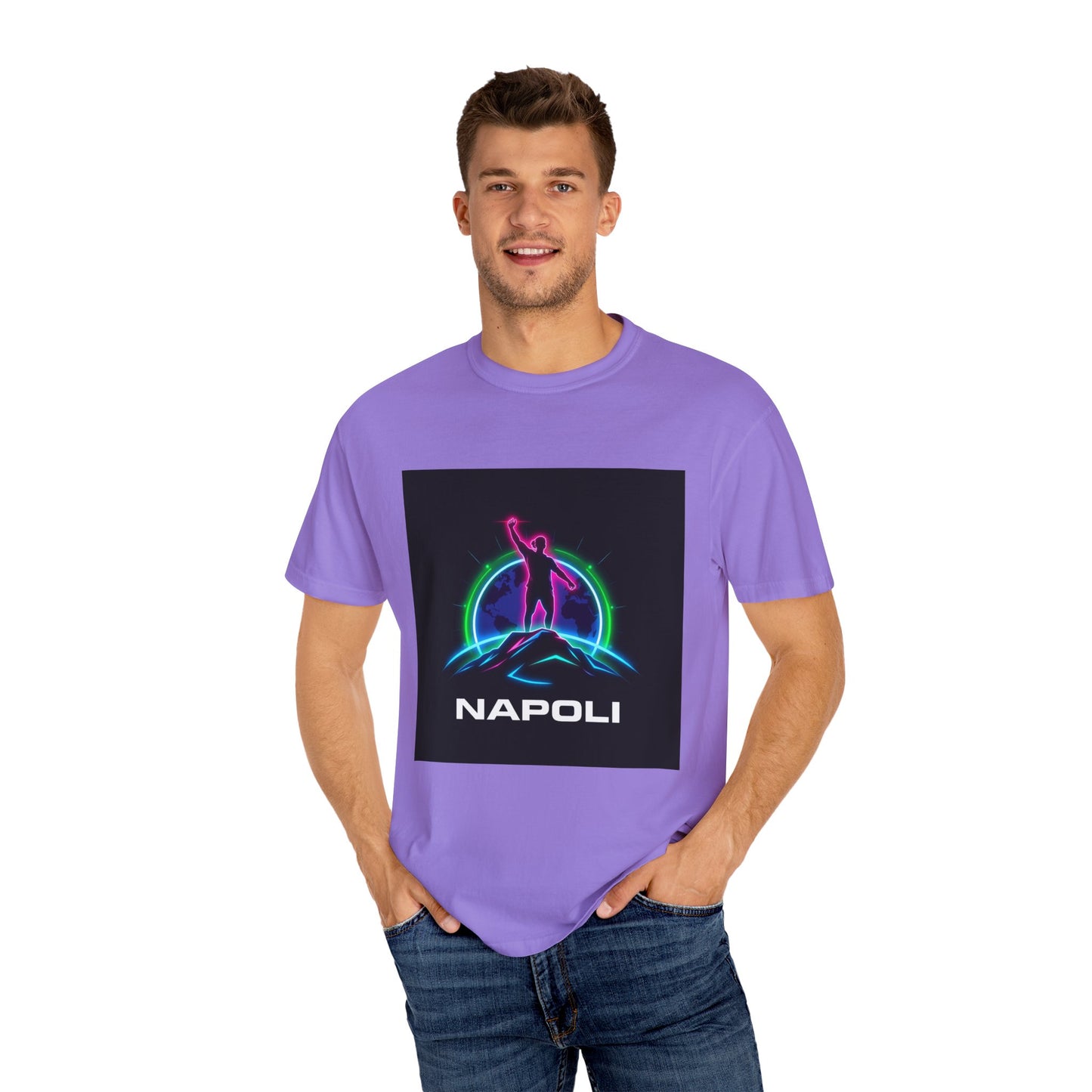 Neon Napoli T-Shirt for Adventurers, Retro Graphic Tee, Perfect for Travelers, Gifts for Him/Her, Cool Streetwear, Casual Outfit