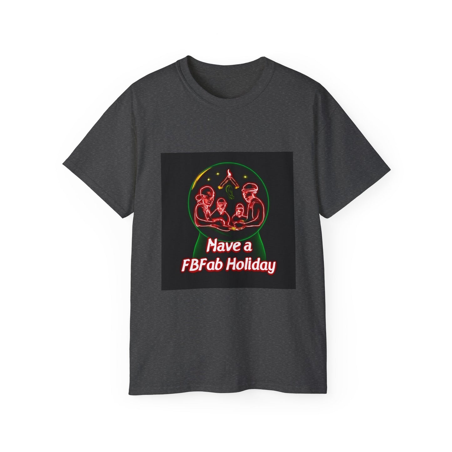 Festive Alien Tee, Unisex Holiday T-Shirt, Graphic Tee for Parties, Fun Gift for Friends, Quirky Style for Casual Wear