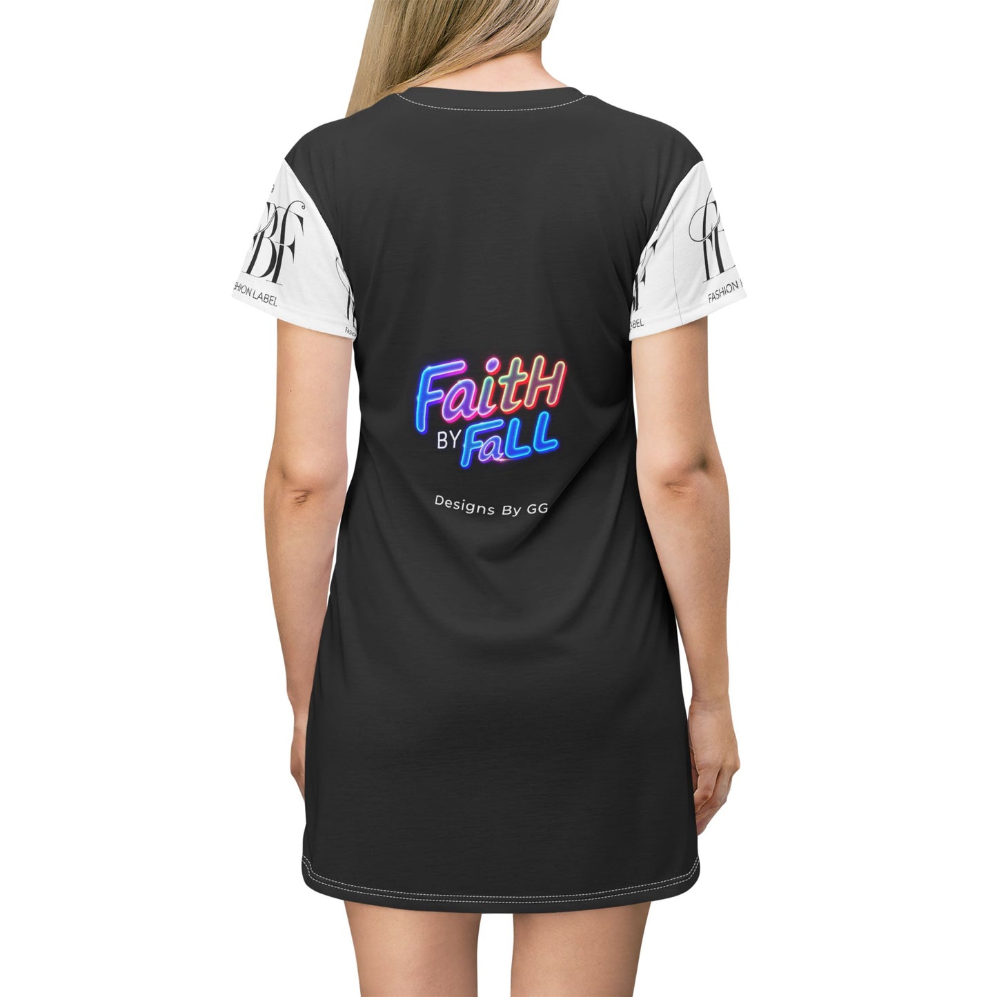 Faith by Fall T-Shirt Dress - Stylish & Vibrant Casual Wear for Autumn Events