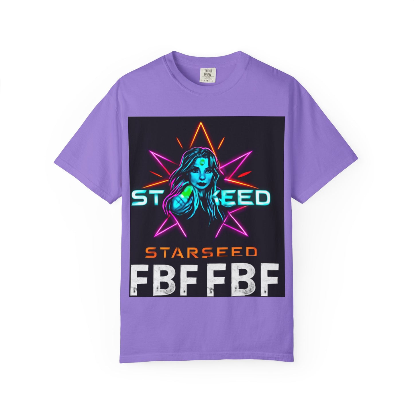 Neon Graphic T-Shirt - Starseed FBF Tee, Unisex Fashion, Cool Gift, Festival Wear, Retro Style, Casual Streetwear
