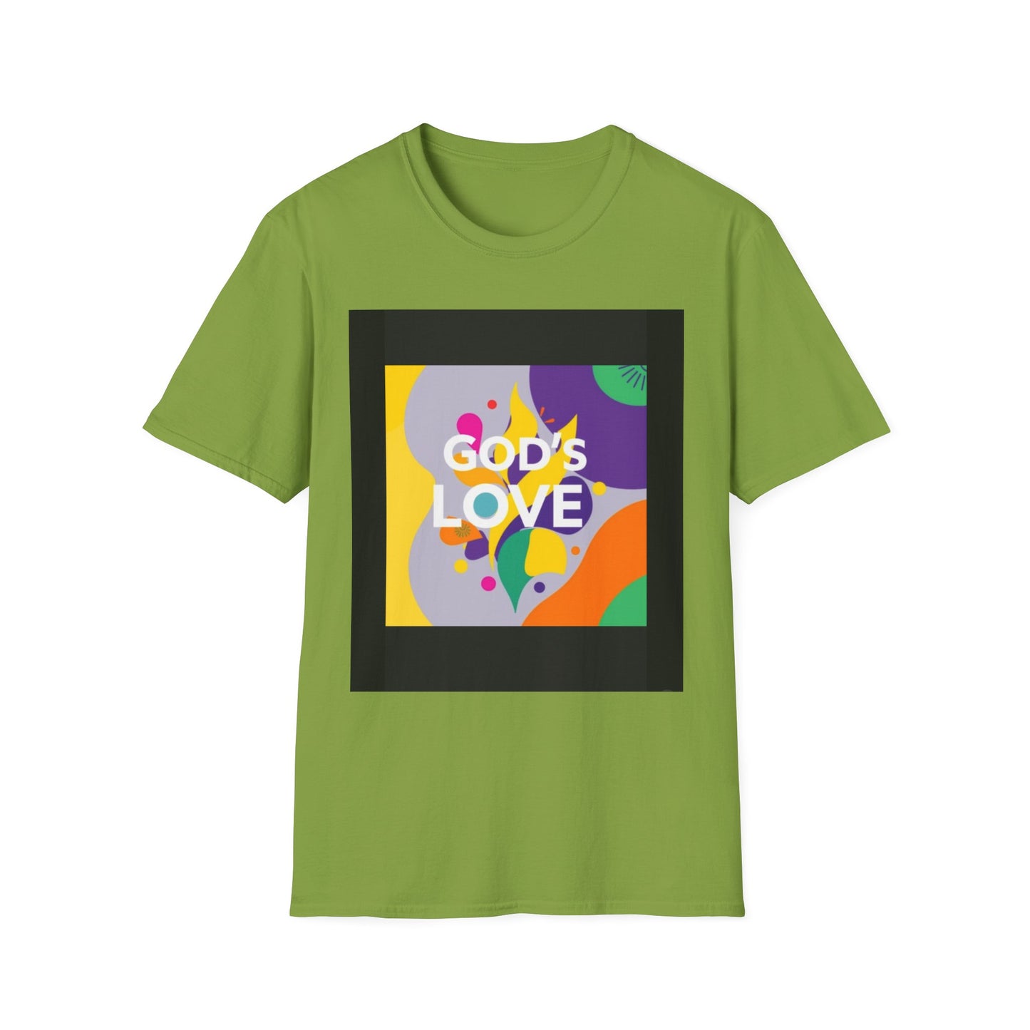 Unisex Softstyle T-Shirt with God's Love Design, Faith Shirt, Inspirational Tee, Christian Apparel, Gift for Believers, Everyday Wear