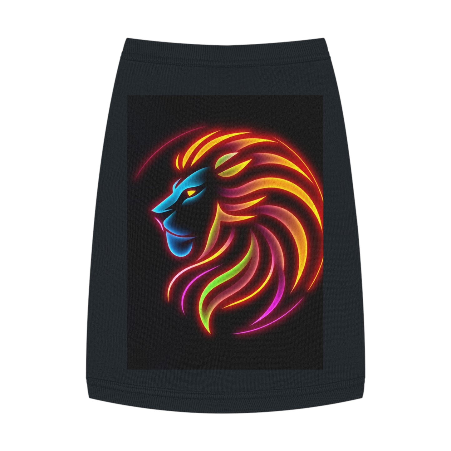 Radiant Lion Design Pet Tank Top, Colorful Dog Apparel, Summer Pet Wear, Cute Pet Gift, Stylish Animal Tank Top