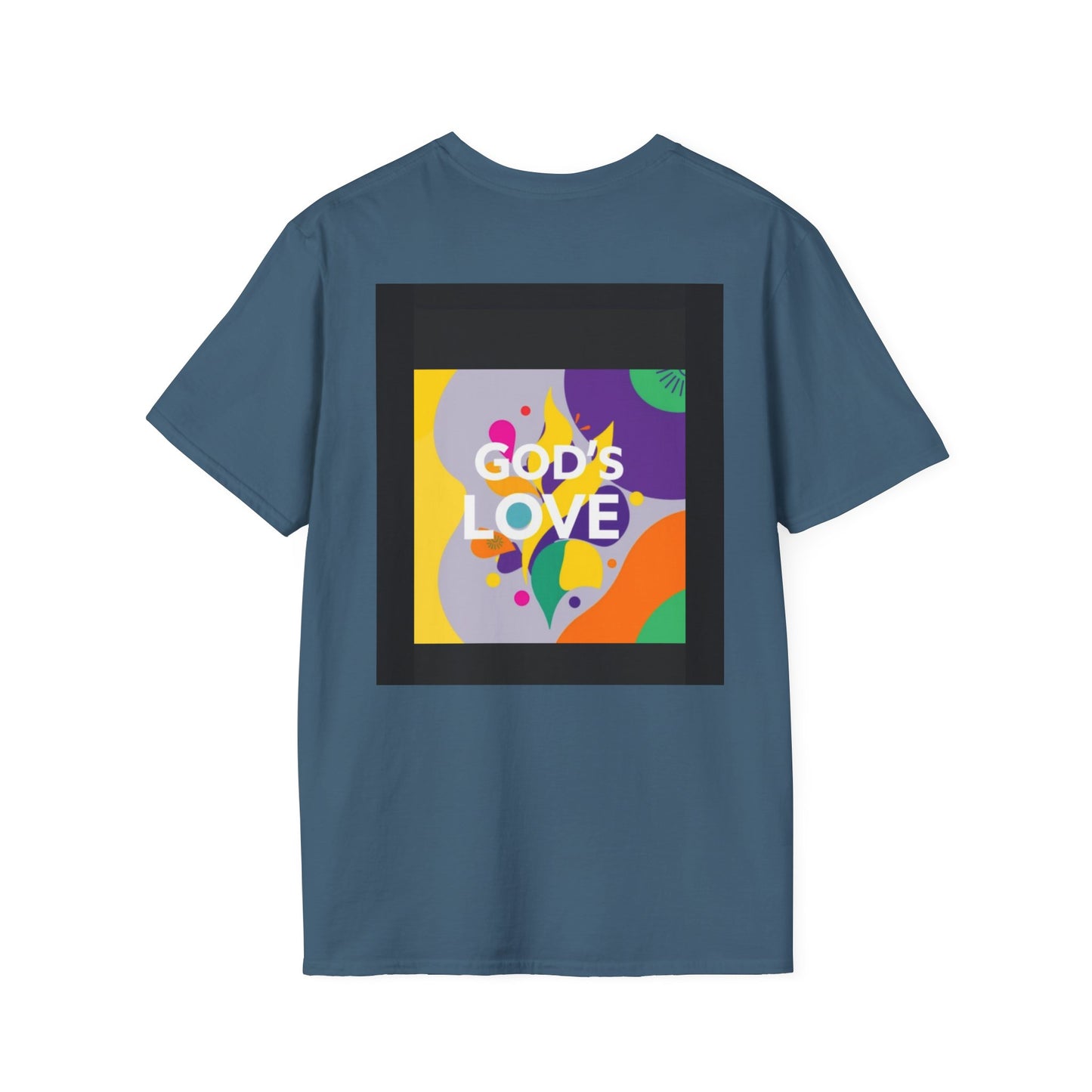 Unisex Softstyle T-Shirt with God's Love Design, Faith Shirt, Inspirational Tee, Christian Apparel, Gift for Believers, Everyday Wear