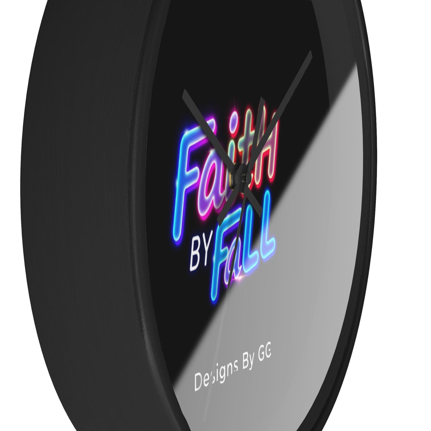 Neon Faith Wall Clock - Inspirational Home Decor | Designs by GG