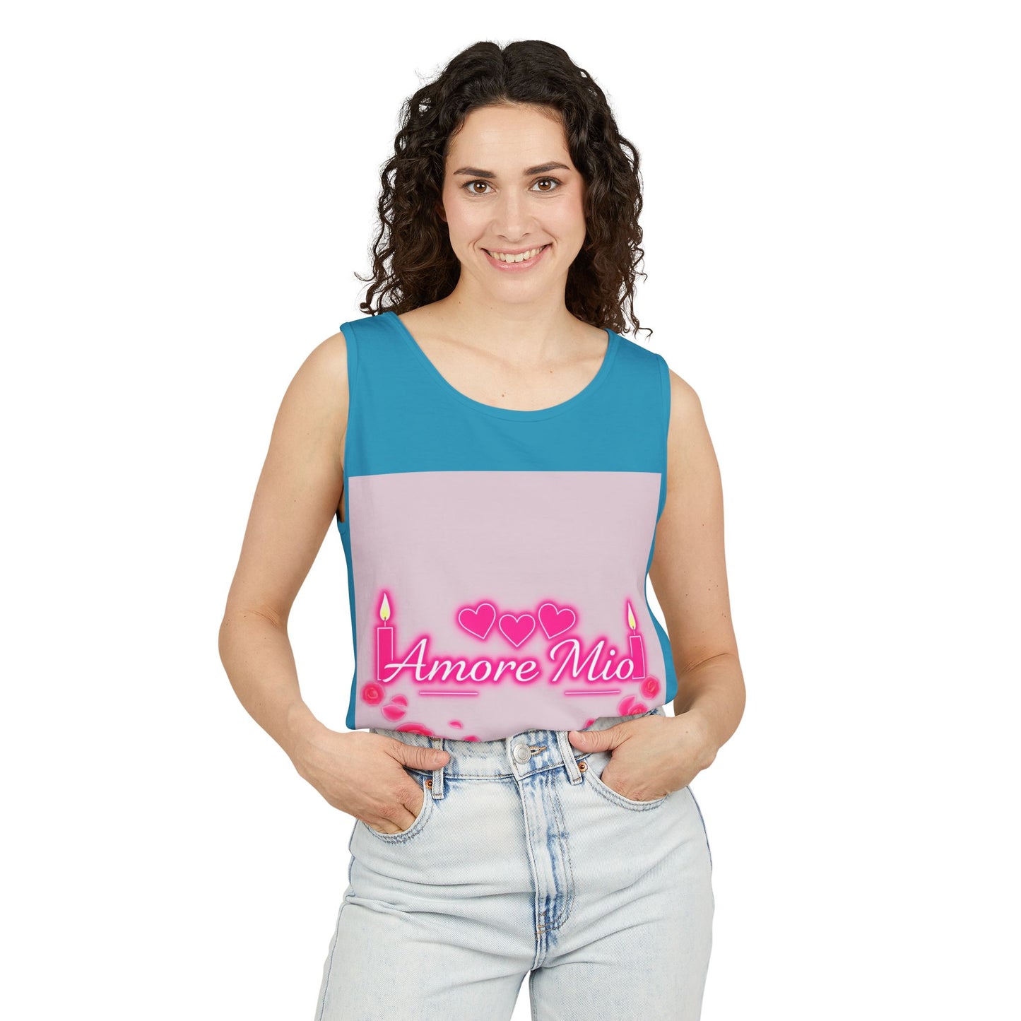 Unisex Graphic Tank Top, Cute Casual Summer Wear, Perfect for Gifts, Self-Love Celebration, Festive & Fun, Daily Comfort