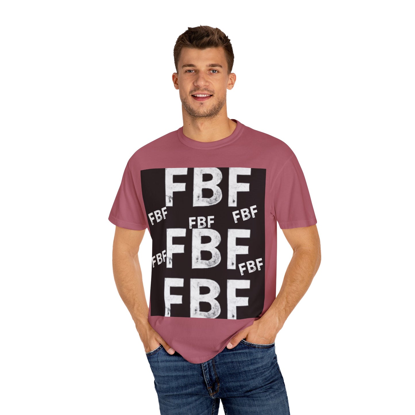 FBF Garment-Dyed Unisex T-shirt, Casual Wear, Graphic Tee, Street Style, Gift for Friends, All Occasions