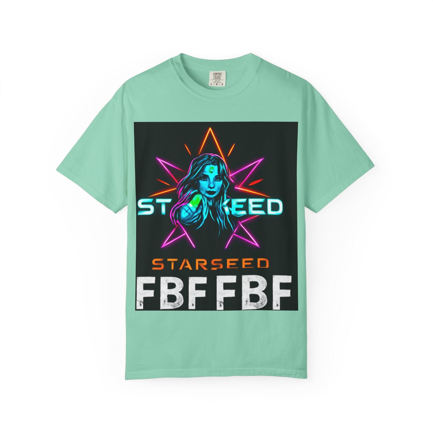 Neon Graphic T-Shirt - Starseed FBF Tee, Unisex Fashion, Cool Gift, Festival Wear, Retro Style, Casual Streetwear