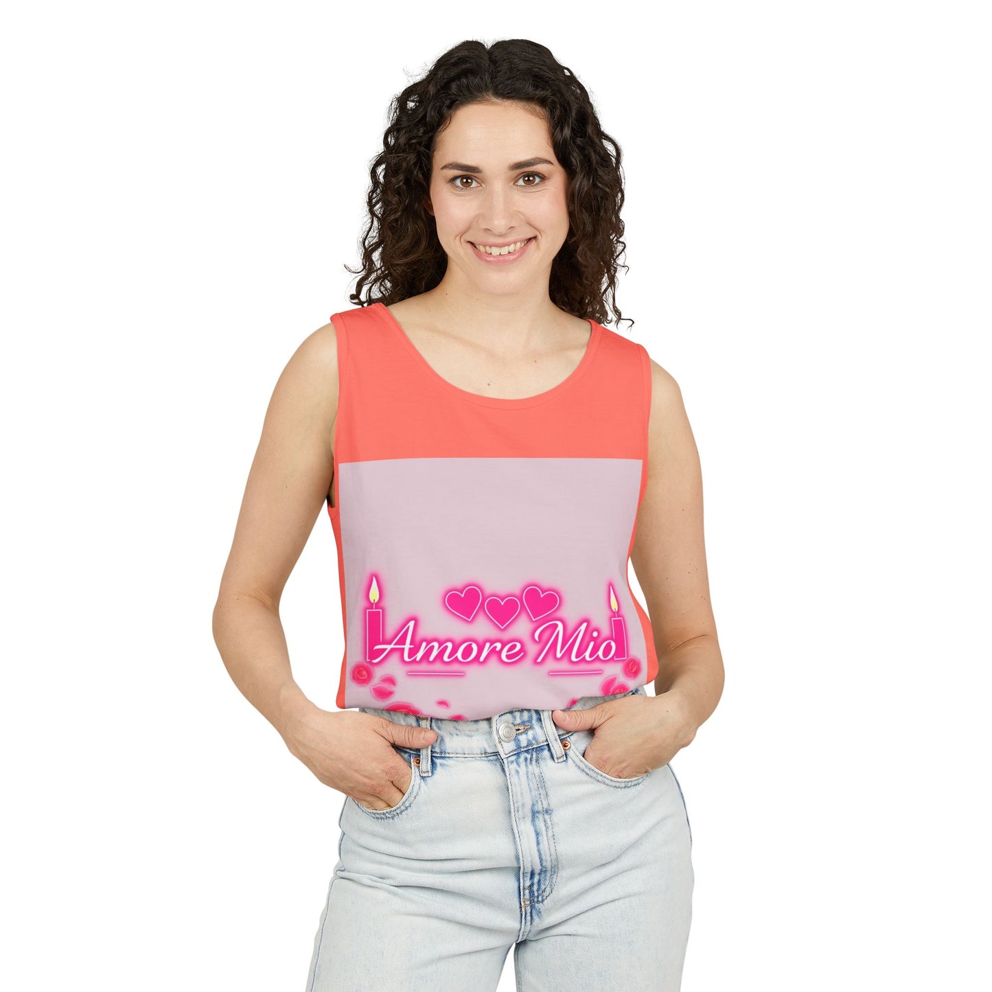 Unisex Graphic Tank Top, Cute Casual Summer Wear, Perfect for Gifts, Self-Love Celebration, Festive & Fun, Daily Comfort