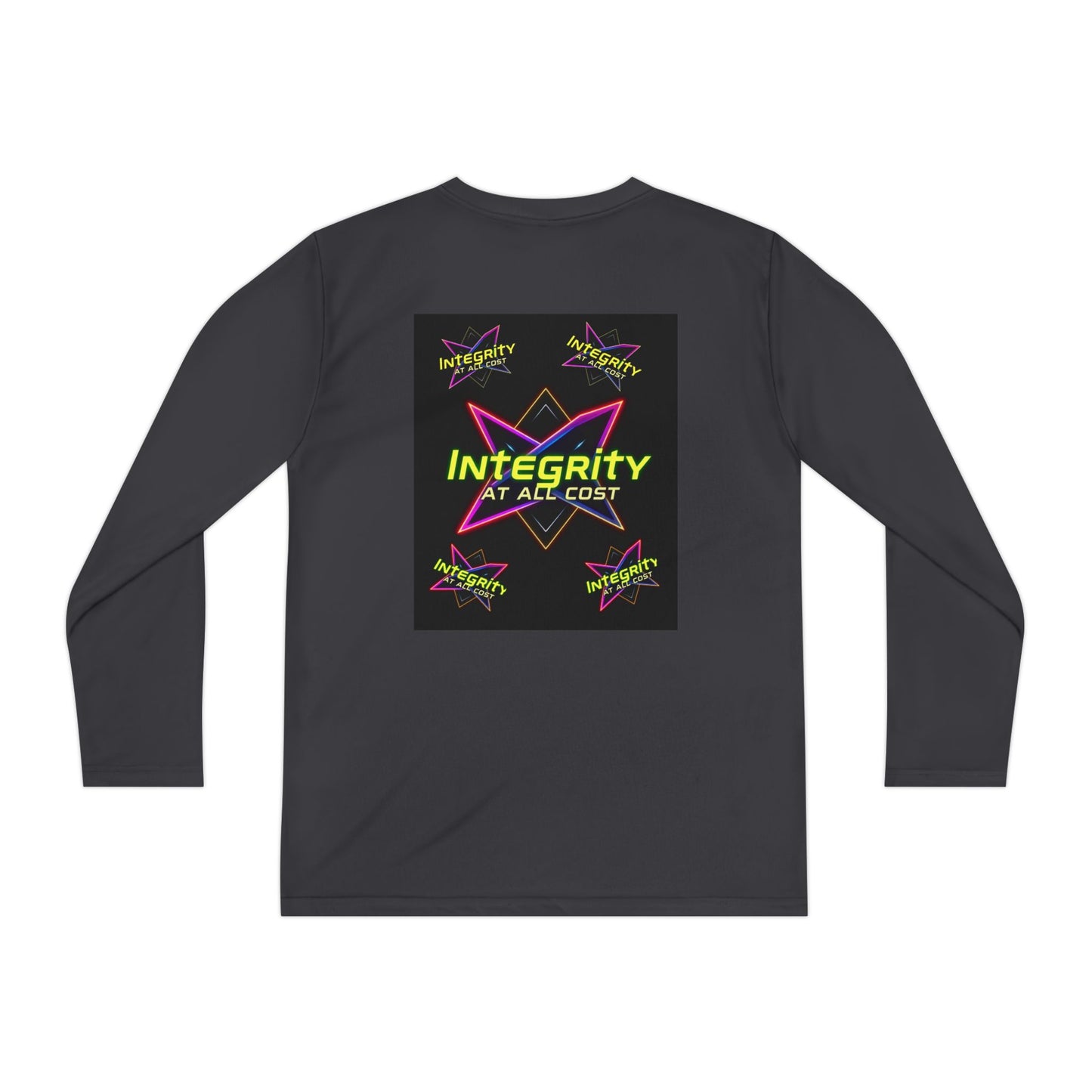 Integrity Youth Long Sleeve Tee, Cool Graphic Shirt, Motivational Apparel, Perfect for Sports, Birthday Gift