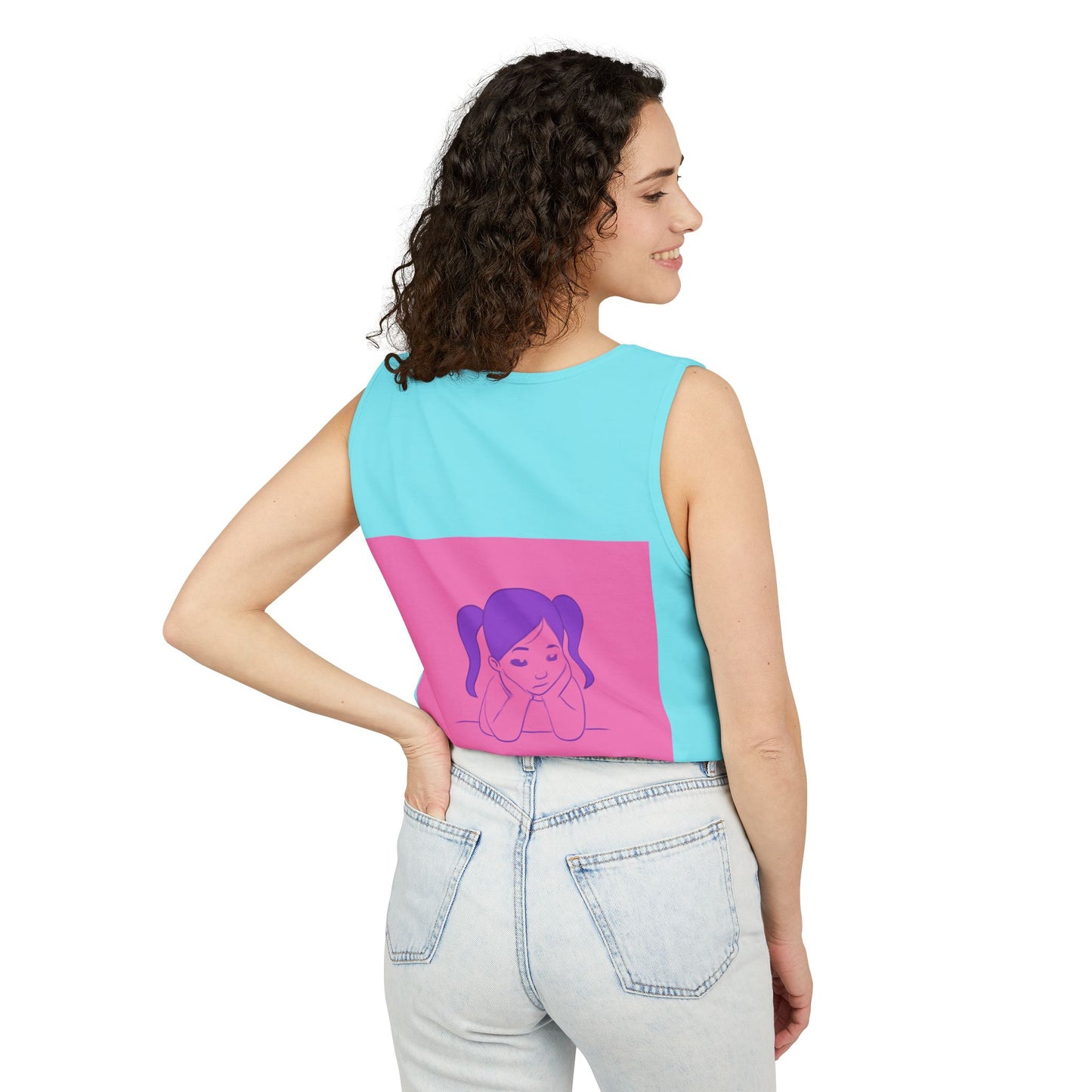 Unisex Graphic Tank Top, Cute Casual Summer Wear, Perfect for Gifts, Self-Love Celebration, Festive & Fun, Daily Comfort