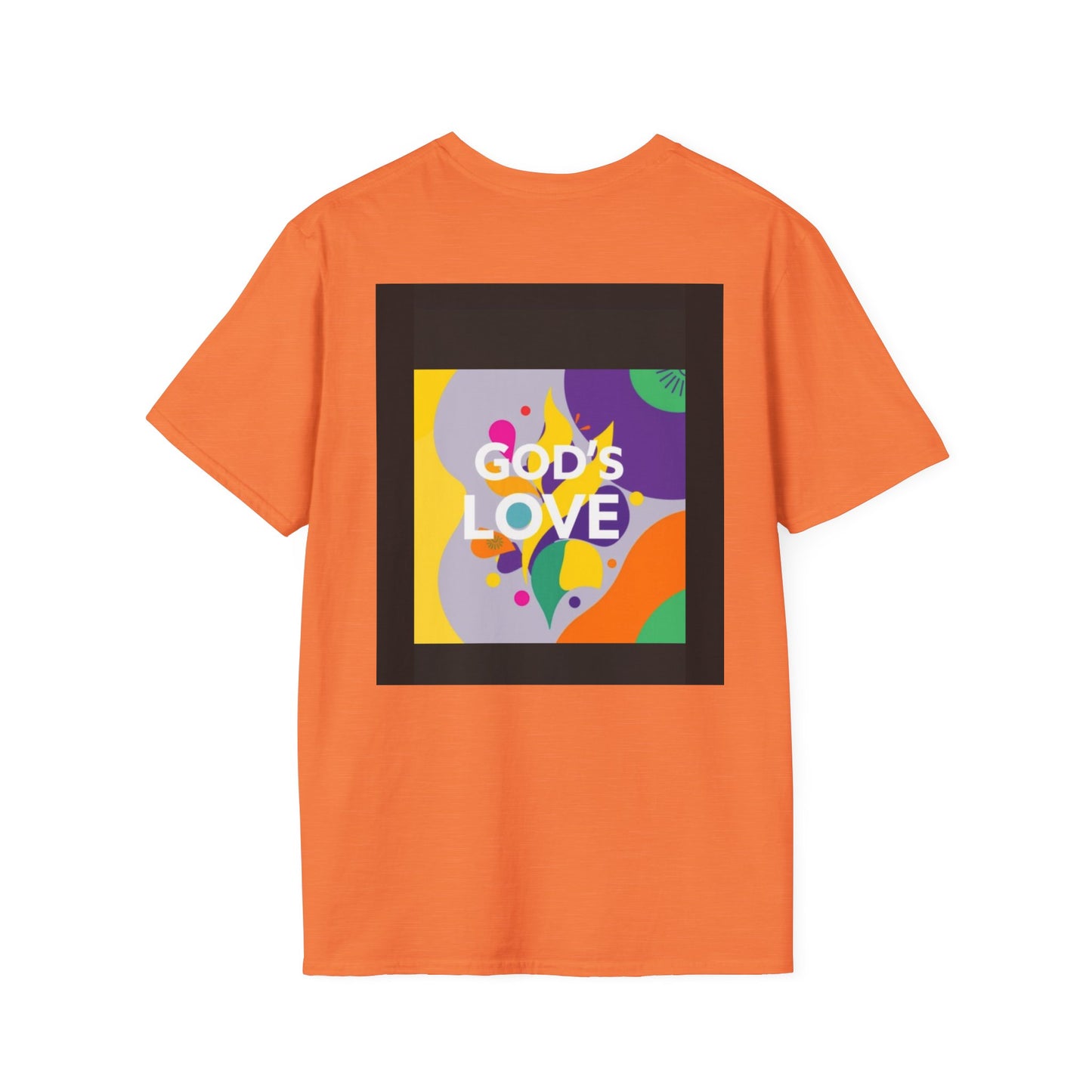 Unisex Softstyle T-Shirt with God's Love Design, Faith Shirt, Inspirational Tee, Christian Apparel, Gift for Believers, Everyday Wear