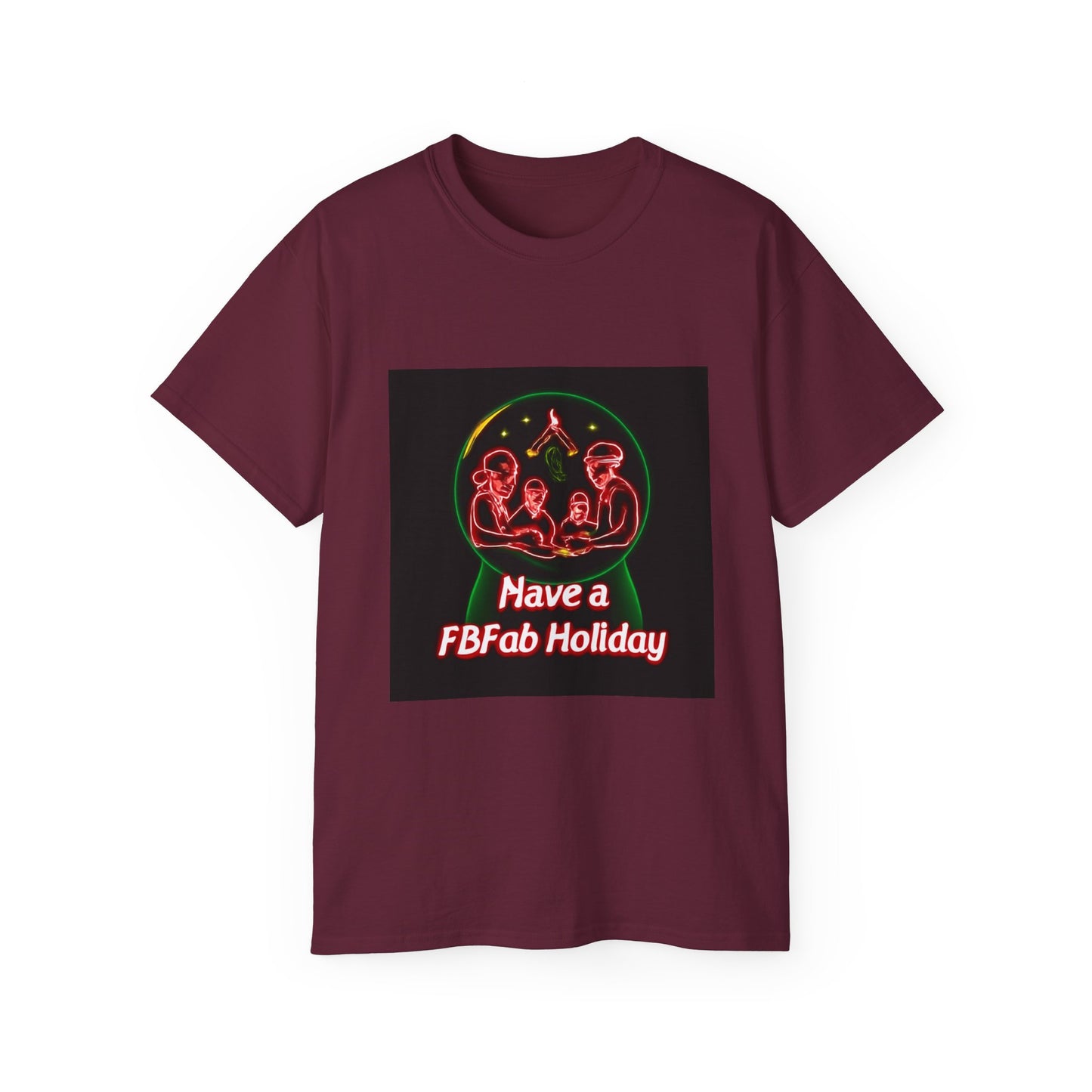 Festive Alien Tee, Unisex Holiday T-Shirt, Graphic Tee for Parties, Fun Gift for Friends, Quirky Style for Casual Wear