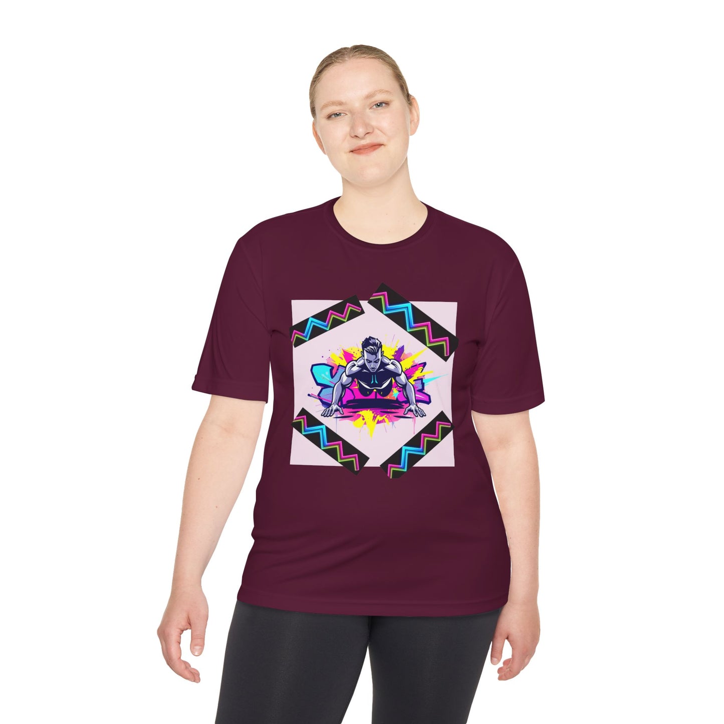 Vibrant Graphic Moisture Wicking Tee for Active Lifestyle