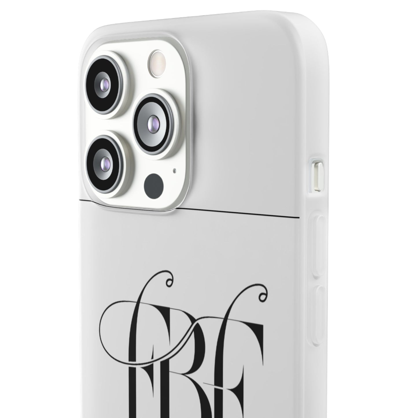 Chic Flexi Phone Case with Fashion Label Design