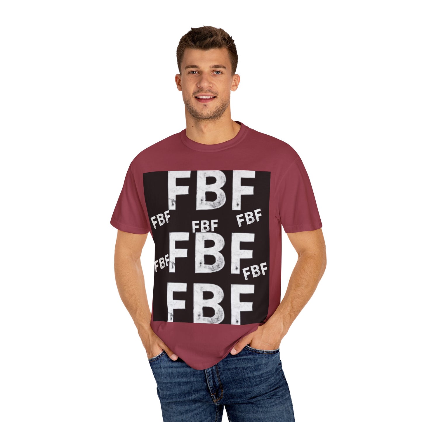 FBF Garment-Dyed Unisex T-shirt, Casual Wear, Graphic Tee, Street Style, Gift for Friends, All Occasions