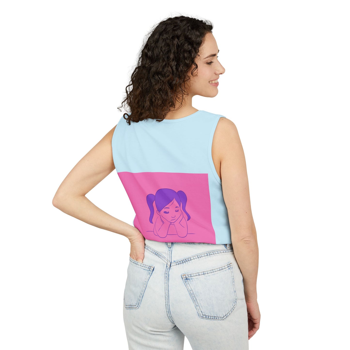 Unisex Graphic Tank Top, Cute Casual Summer Wear, Perfect for Gifts, Self-Love Celebration, Festive & Fun, Daily Comfort