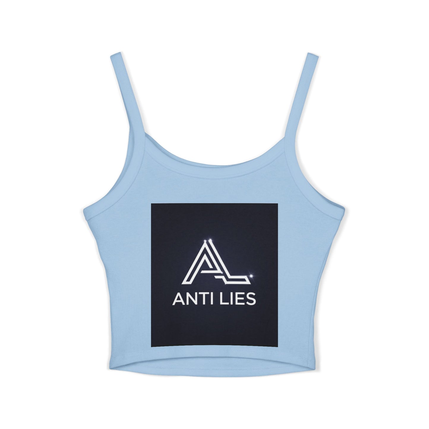 Empowering Women’s Spaghetti Strap Tank Top - 'Enough With The Lies' & 'Anti Lies' Designs