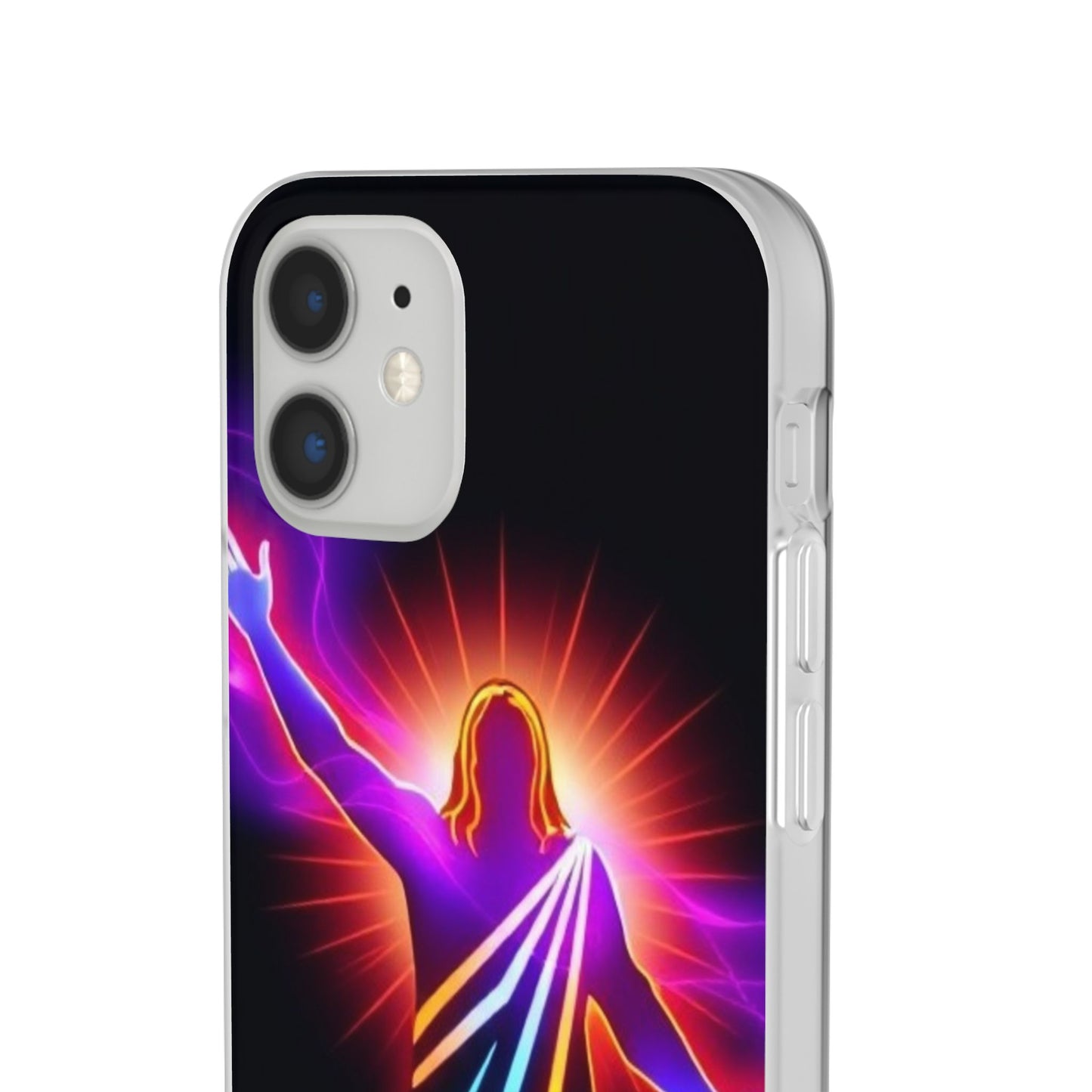 Inspirational Jesus Flexi Case - Colorful Phone Cover for Spiritual Connection
