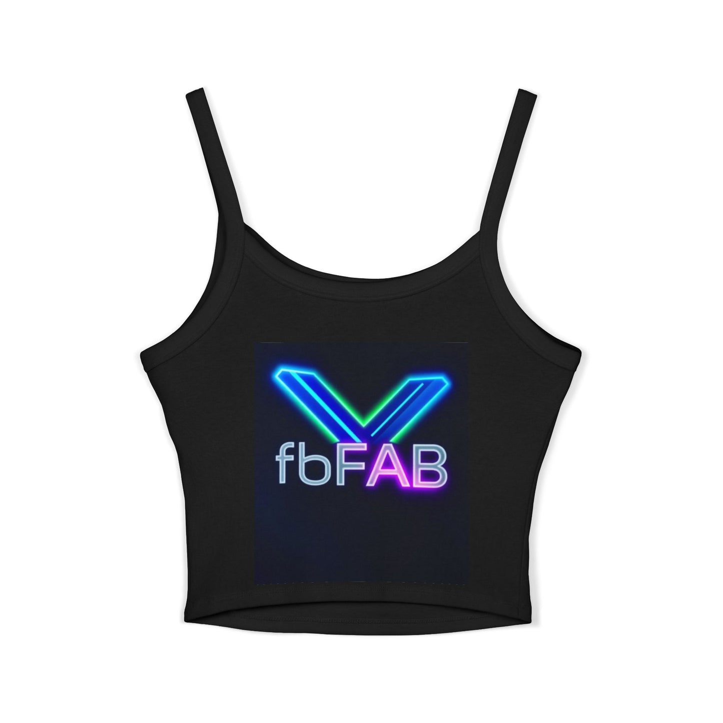 Neon Vibe Women's Spaghetti Strap Tank Top, Casual Summer Top, Festival Apparel, Trendy Graphic Tee, Cool Streetwear, Gift for Her