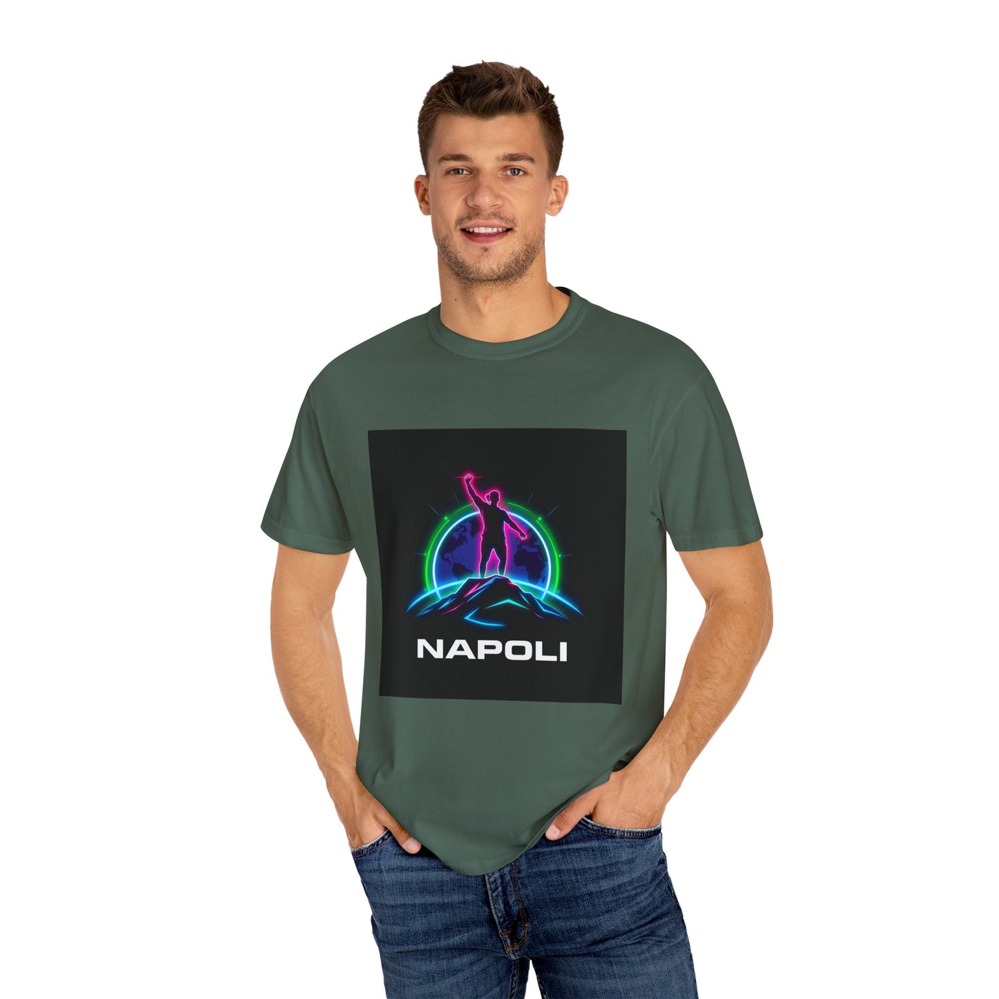 Neon Napoli T-Shirt for Adventurers, Retro Graphic Tee, Perfect for Travelers, Gifts for Him/Her, Cool Streetwear, Casual Outfit
