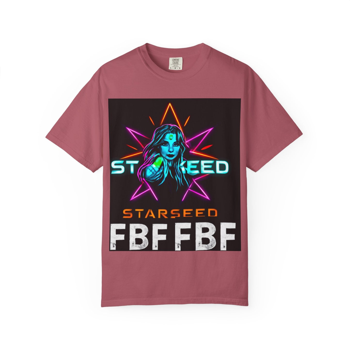 Neon Graphic T-Shirt - Starseed FBF Tee, Unisex Fashion, Cool Gift, Festival Wear, Retro Style, Casual Streetwear
