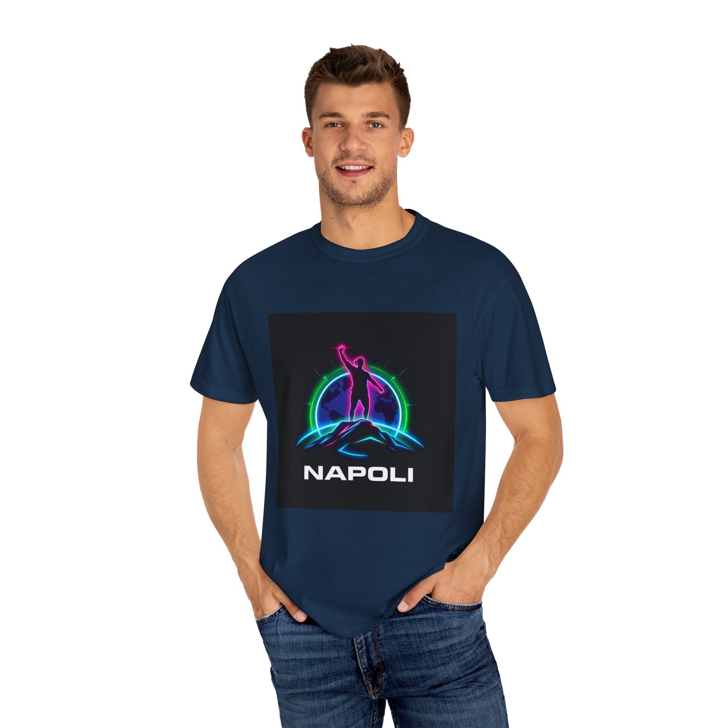 Neon Napoli T-Shirt for Adventurers, Retro Graphic Tee, Perfect for Travelers, Gifts for Him/Her, Cool Streetwear, Casual Outfit