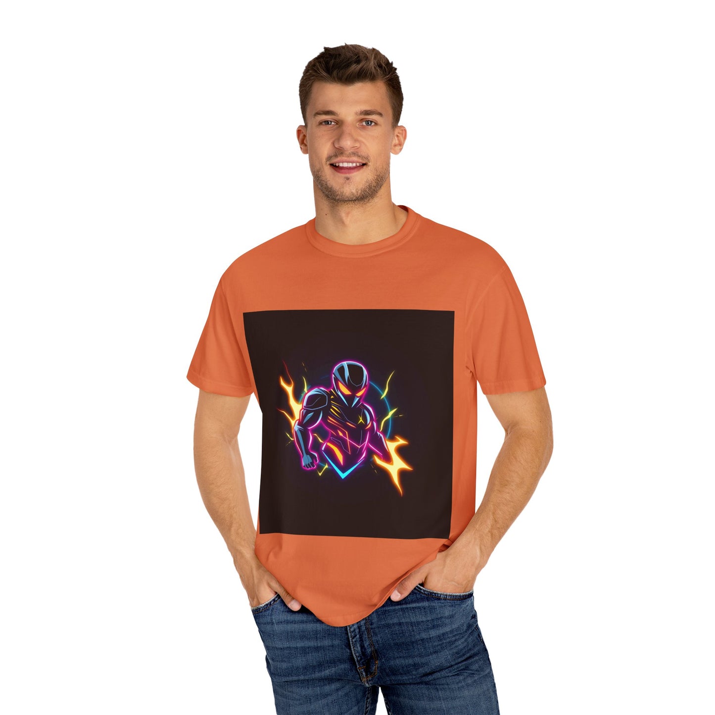 Vibrant Unisex Graphic T-Shirt, Cosmic Dreams Tee, Retro Neon Shirt, Stylish Casual Wear, Gift for Gamers & Dreamers