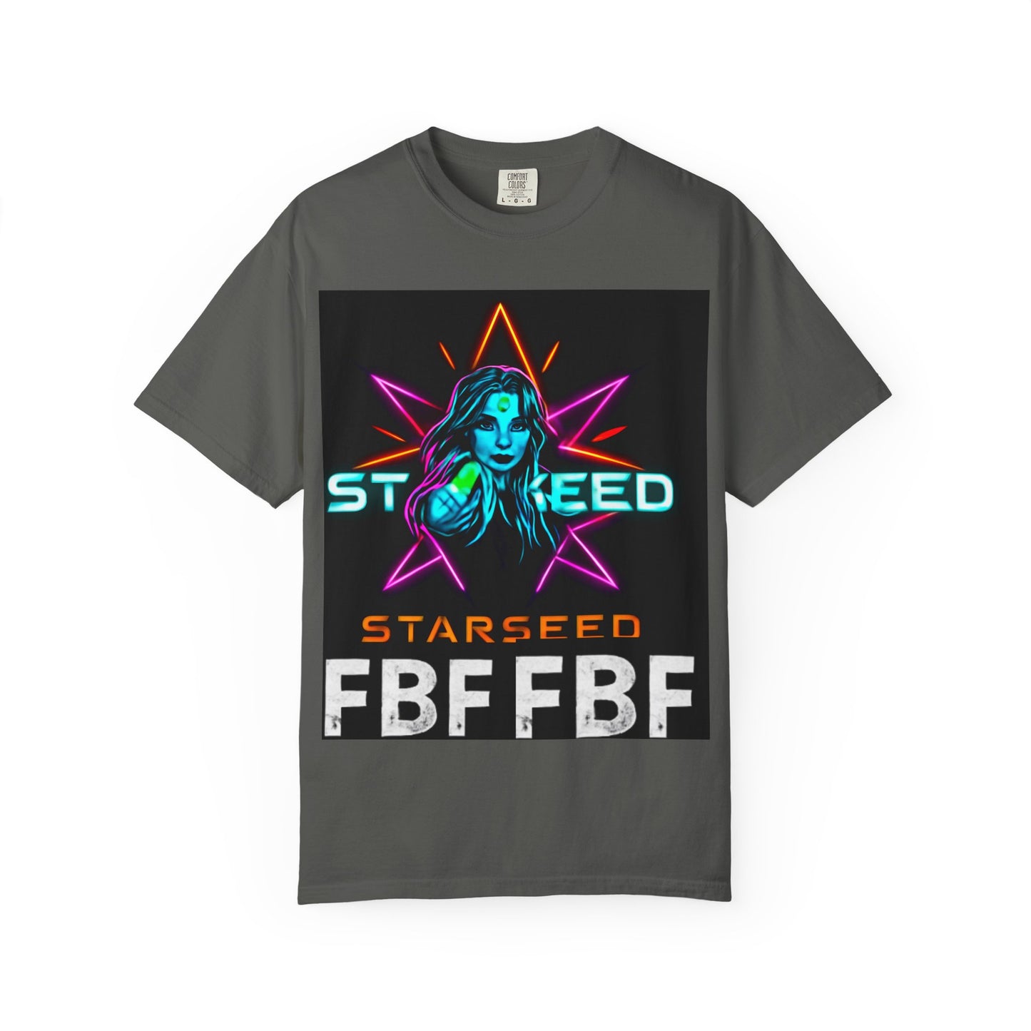 Neon Graphic T-Shirt - Starseed FBF Tee, Unisex Fashion, Cool Gift, Festival Wear, Retro Style, Casual Streetwear