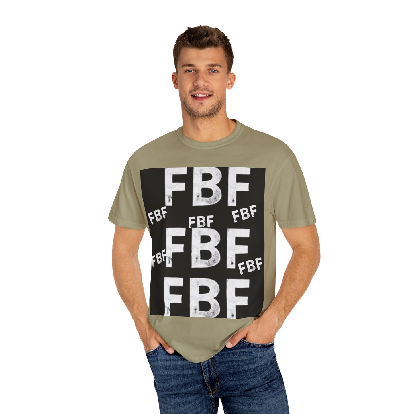 FBF Garment-Dyed Unisex T-shirt, Casual Wear, Graphic Tee, Street Style, Gift for Friends, All Occasions