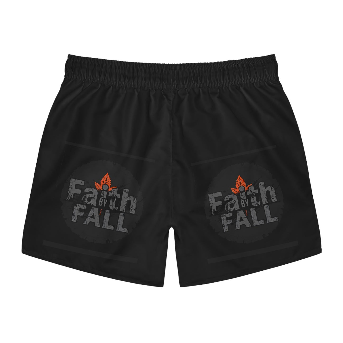 Faith By Fall Swim Trunks - Stylish Beachwear for Autumn Vibes