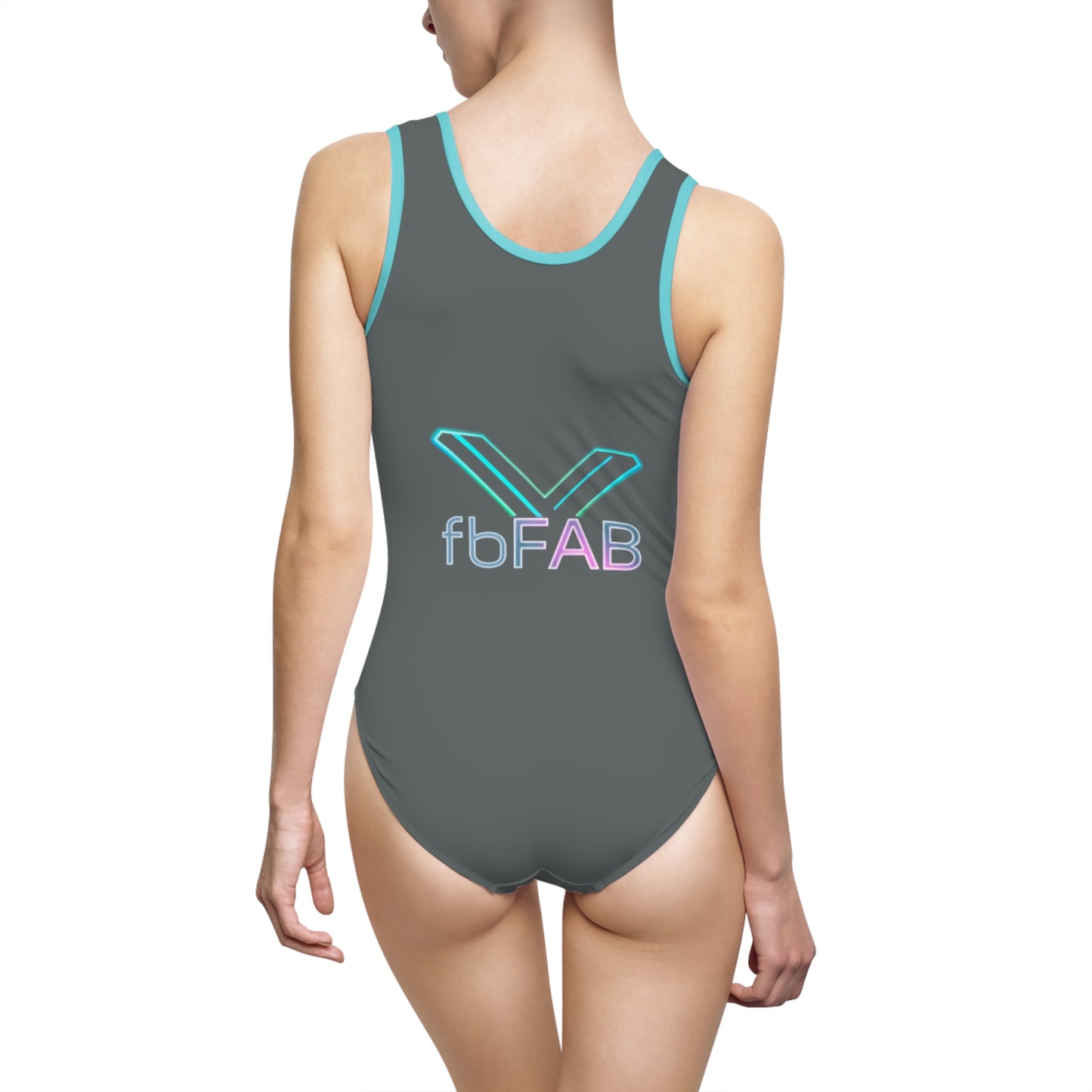 Perfectly Perfect Women's Classic One-Piece Swimsuit, Summer Swimwear, Beachwear, Pool Party Attire, Vacation Swim Suit, Trendy Bathing Suit