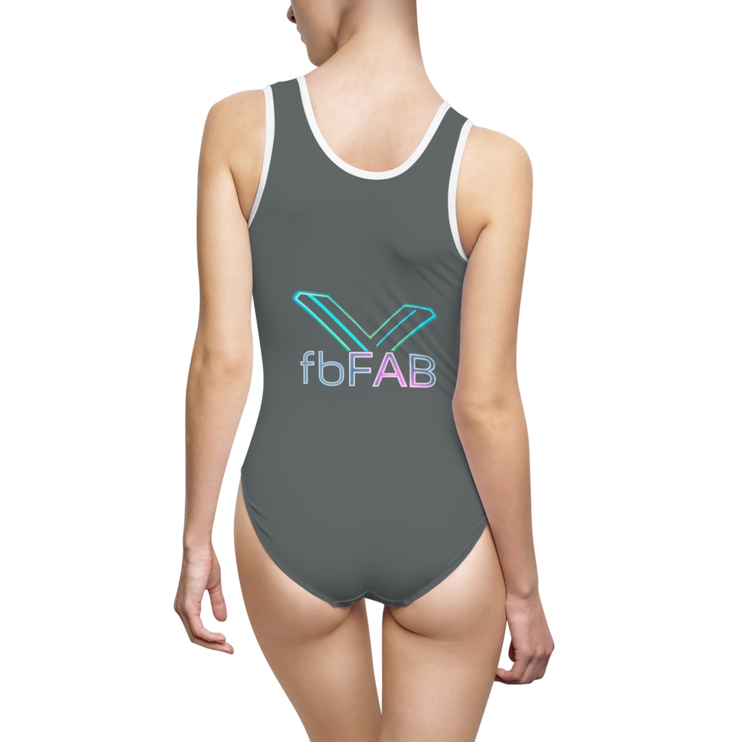 Perfectly Perfect Women's Classic One-Piece Swimsuit, Summer Swimwear, Beachwear, Pool Party Attire, Vacation Swim Suit, Trendy Bathing Suit