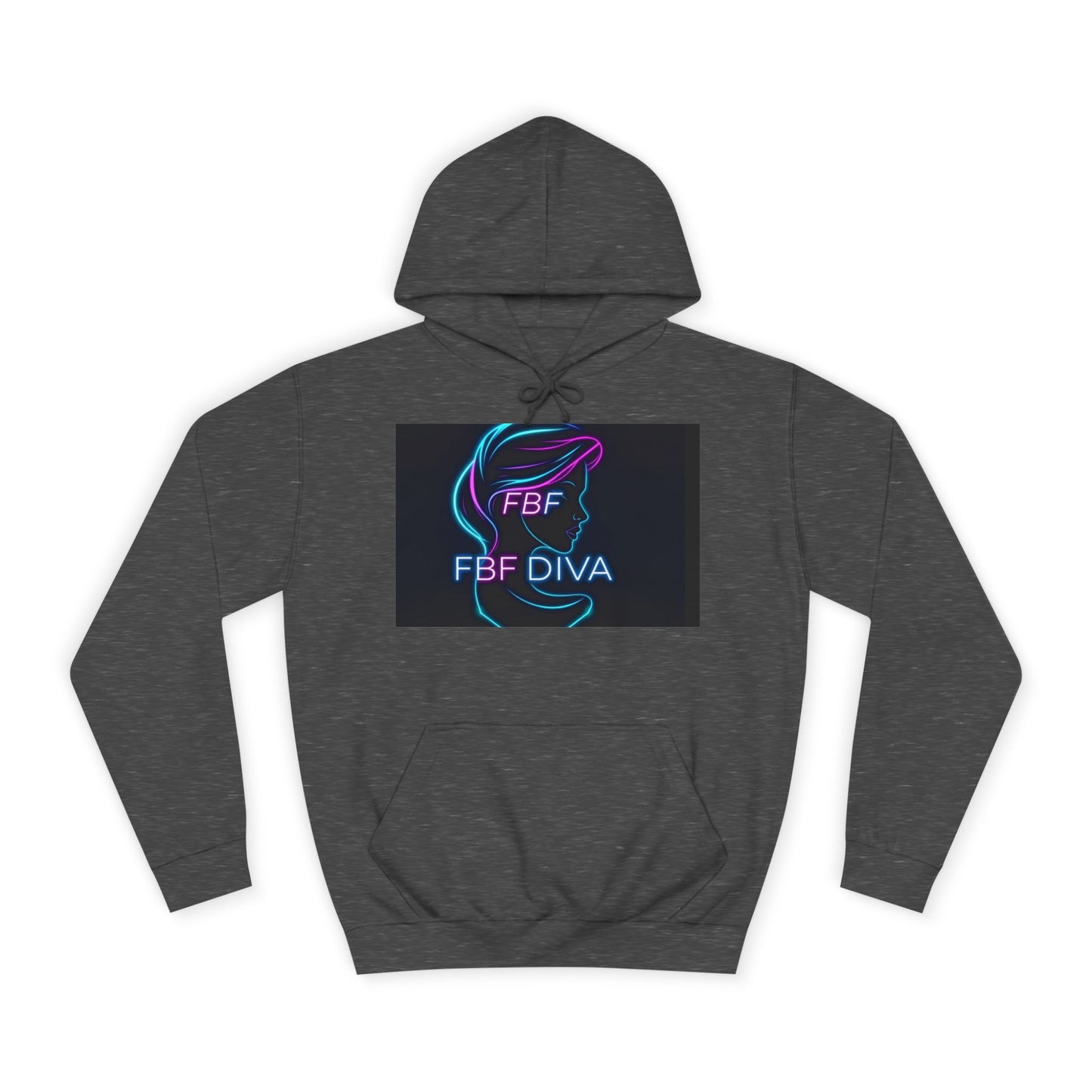 Neon FBF College Hoodie, Unisex Streetwear, Stylish Campus Apparel, Cozy Gift for Students, Trendy College Wear, FBF Diva Hoodie
