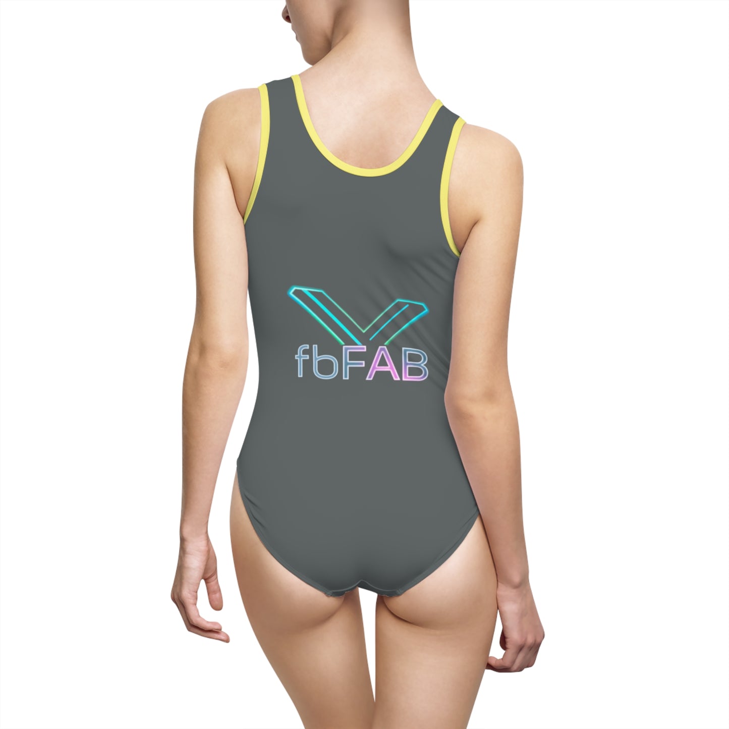 Perfectly Perfect Women's Classic One-Piece Swimsuit, Summer Swimwear, Beachwear, Pool Party Attire, Vacation Swim Suit, Trendy Bathing Suit