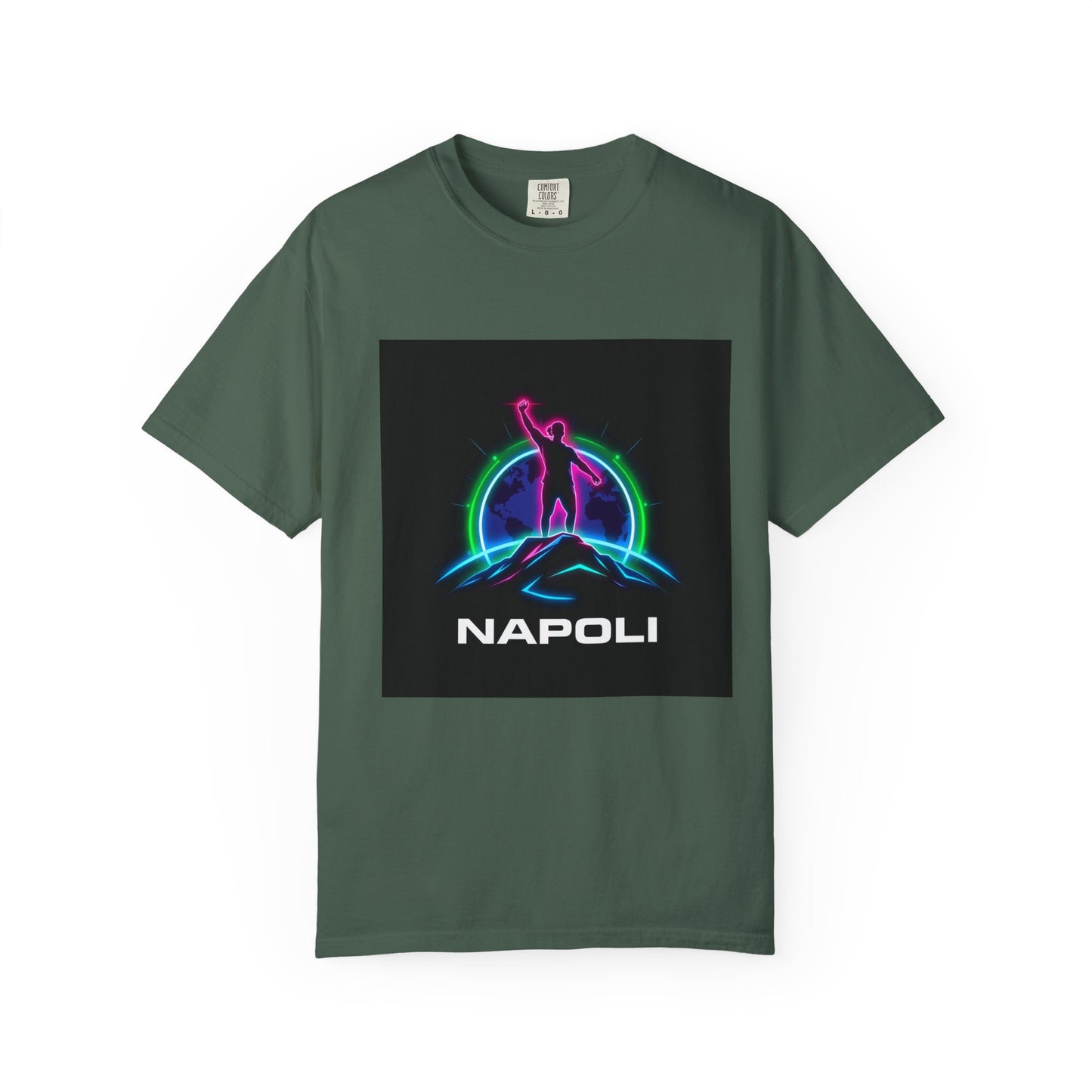 Neon Napoli T-Shirt for Adventurers, Retro Graphic Tee, Perfect for Travelers, Gifts for Him/Her, Cool Streetwear, Casual Outfit