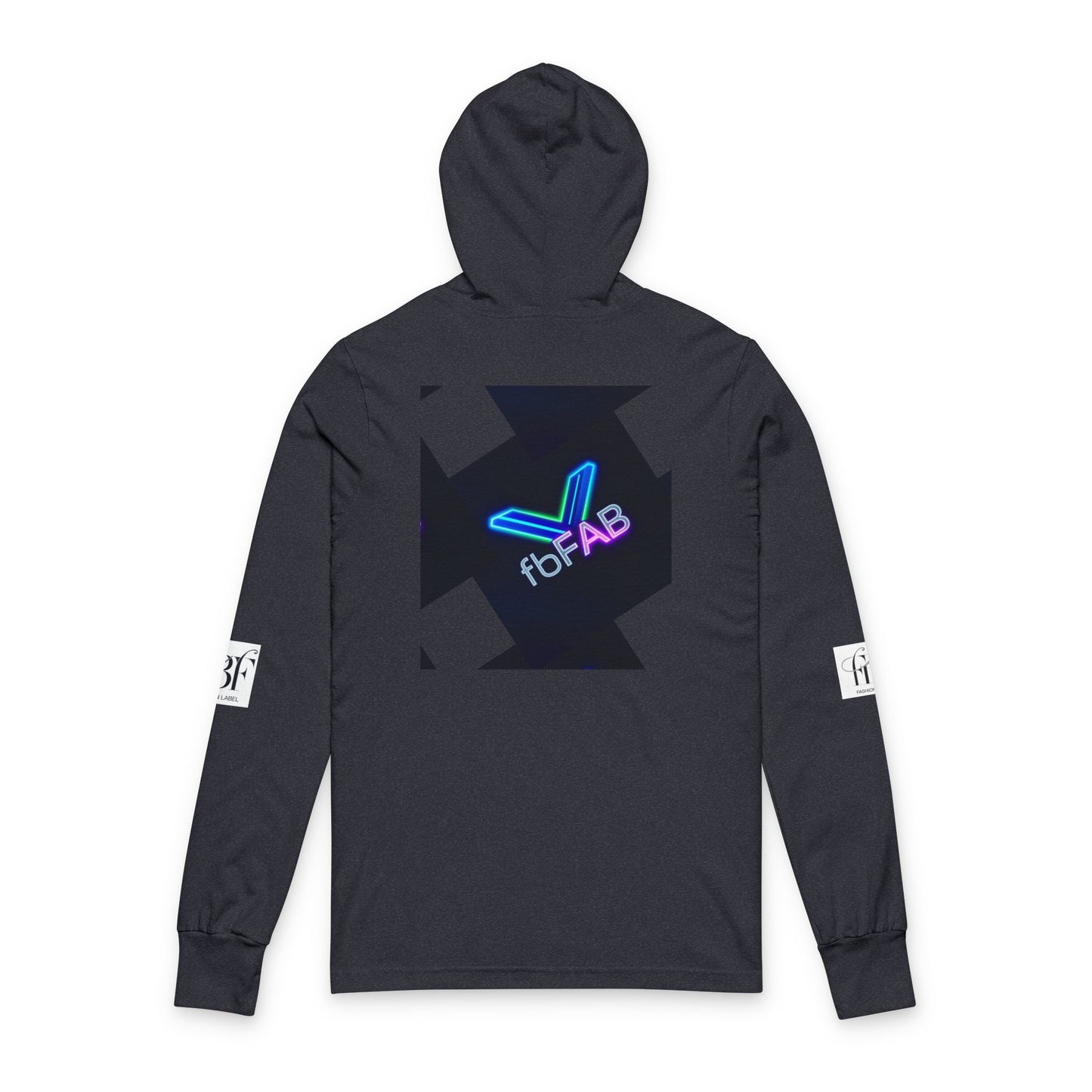 Vibrant Graphic Unisex Hooded Long Sleeve Tee - Fitness and Style Fusion