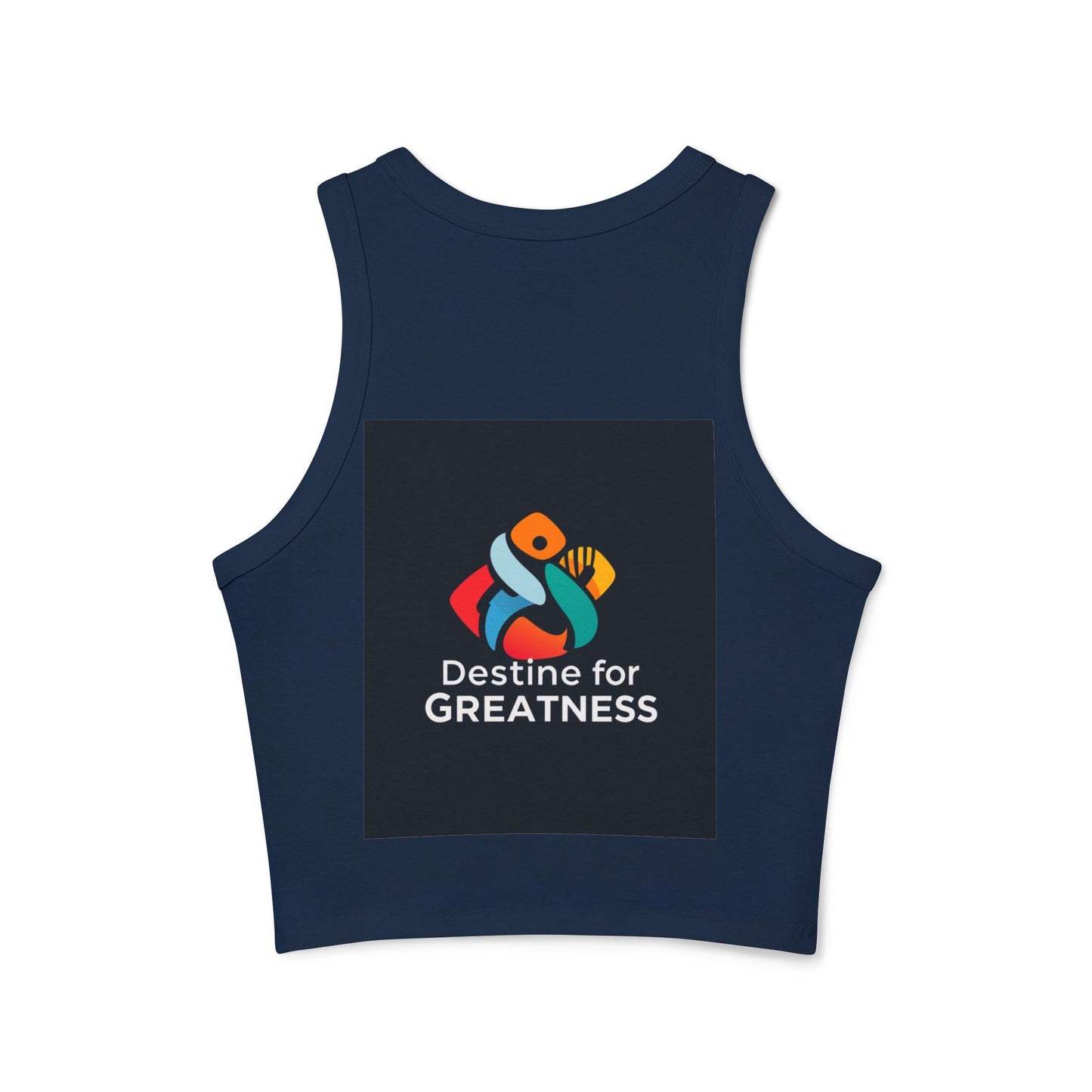 Empowering Racer Tank Top, Motivational Workout Top, Women's Exercise Wear, Fitness Apparel, Gift for Her, Summer Essentials