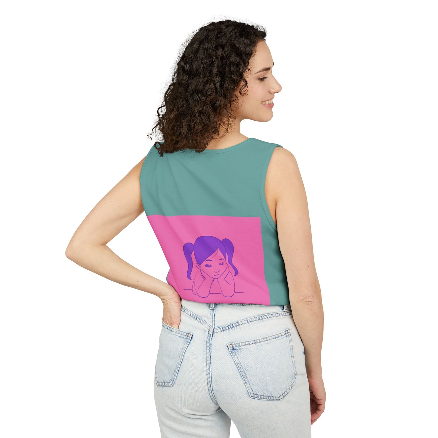 Unisex Graphic Tank Top, Cute Casual Summer Wear, Perfect for Gifts, Self-Love Celebration, Festive & Fun, Daily Comfort