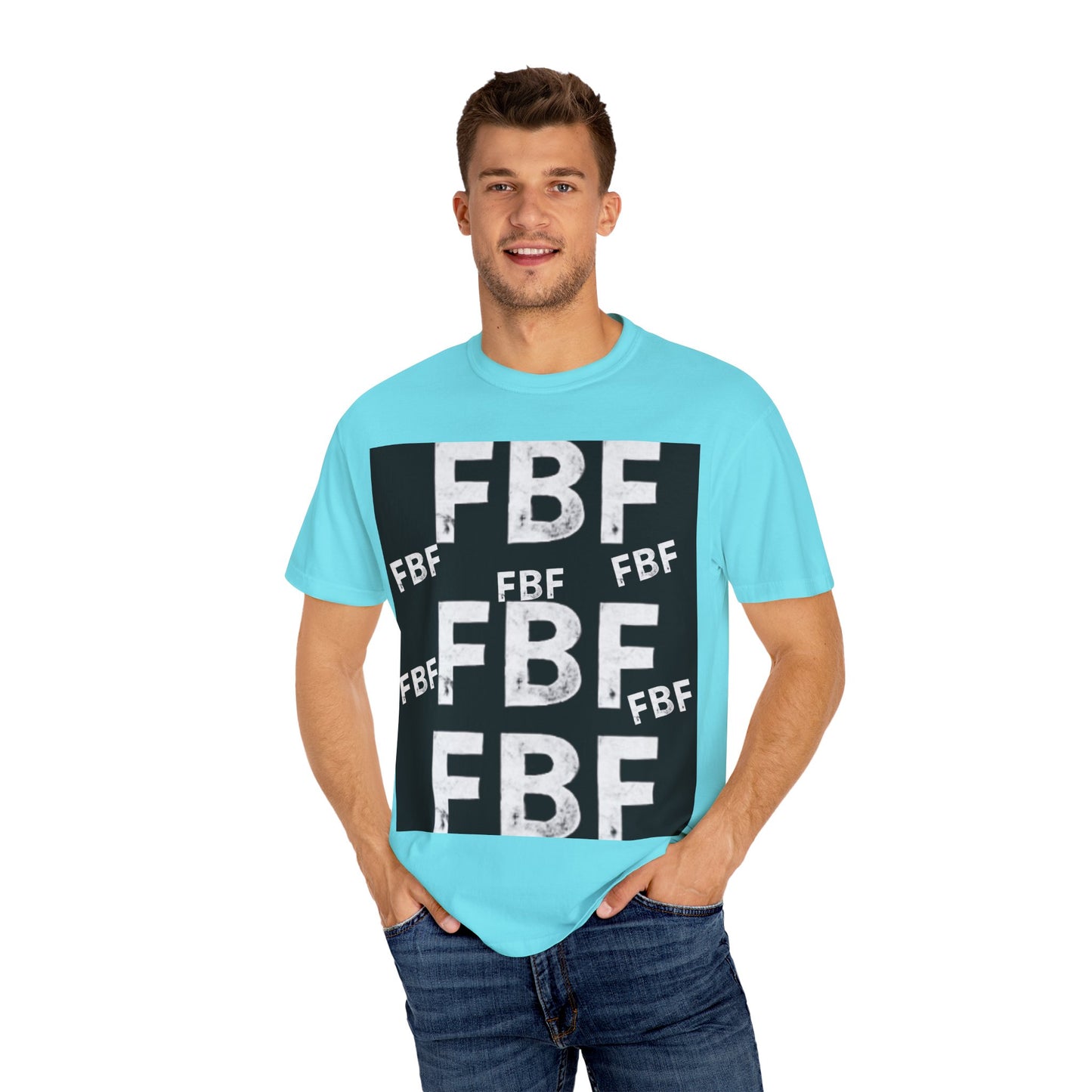 FBF Garment-Dyed Unisex T-shirt, Casual Wear, Graphic Tee, Street Style, Gift for Friends, All Occasions