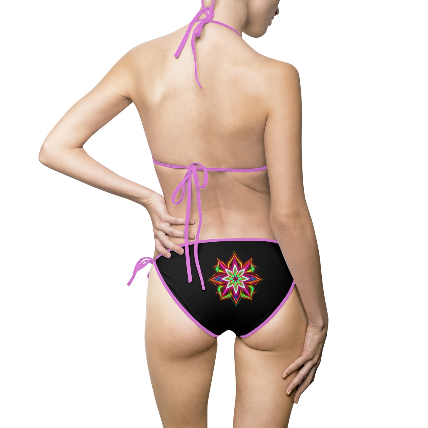 Vibrant Floral Women's Bikini Swimsuit, Beachwear, Pool Party, Summer Vacation, Swimsuit Set, AOP Bikini, Swimwear