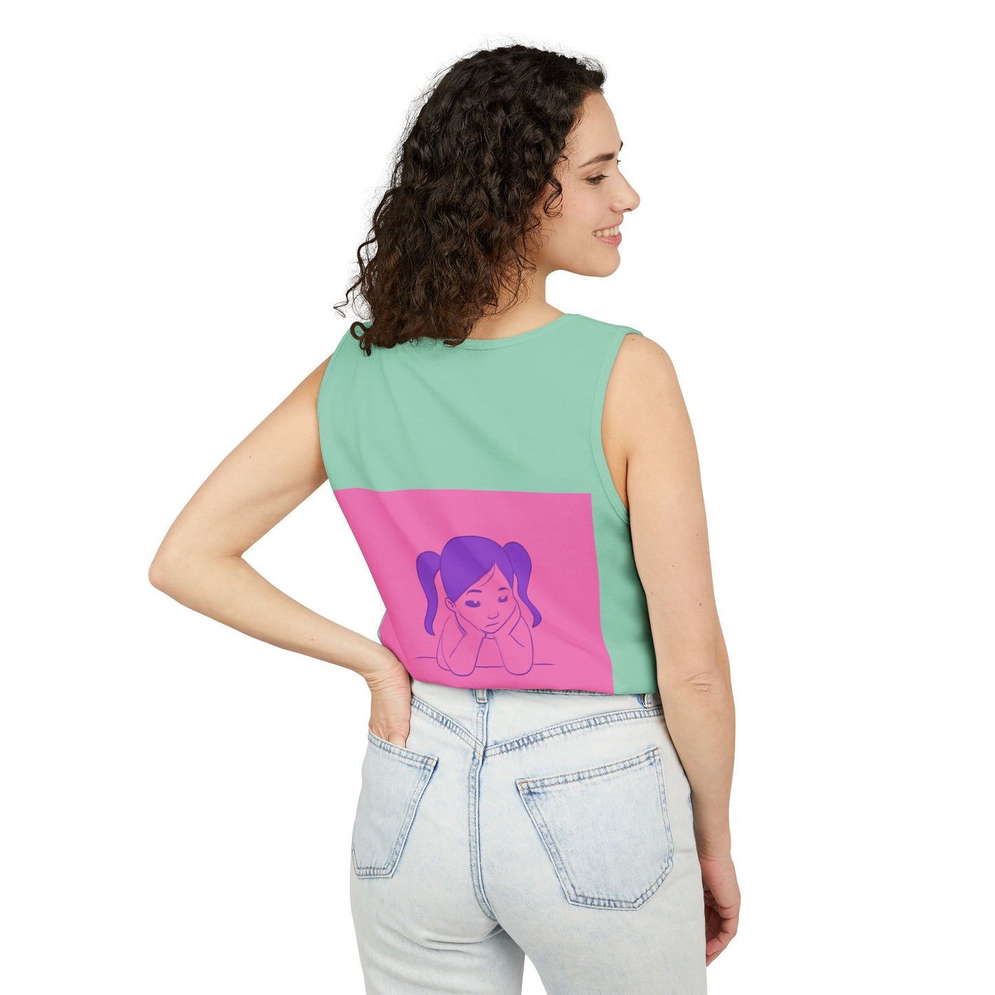 Unisex Graphic Tank Top, Cute Casual Summer Wear, Perfect for Gifts, Self-Love Celebration, Festive & Fun, Daily Comfort