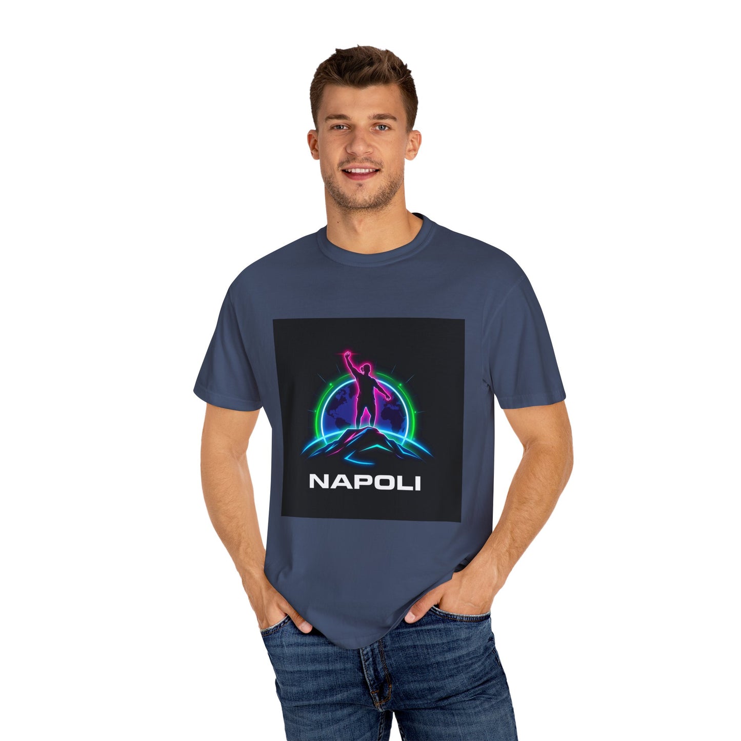 Neon Napoli T-Shirt for Adventurers, Retro Graphic Tee, Perfect for Travelers, Gifts for Him/Her, Cool Streetwear, Casual Outfit