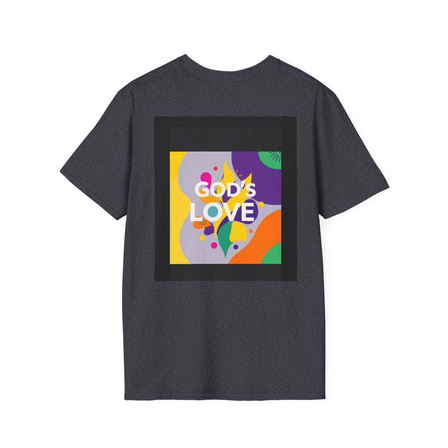 Unisex Softstyle T-Shirt with God's Love Design, Faith Shirt, Inspirational Tee, Christian Apparel, Gift for Believers, Everyday Wear