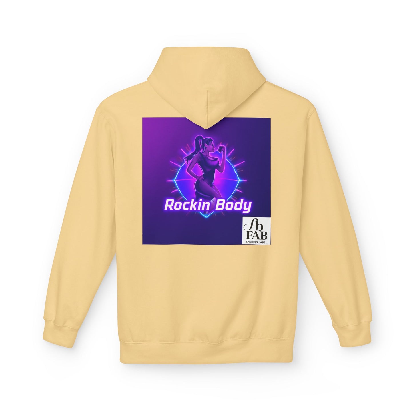 Rock Your Body Fleece Hoodie | Unisex Midweight Hoodie, Cozy Sweatshirt, Unique Gift for Fitness Lovers, Casual Wear, Music Inspired Apparel