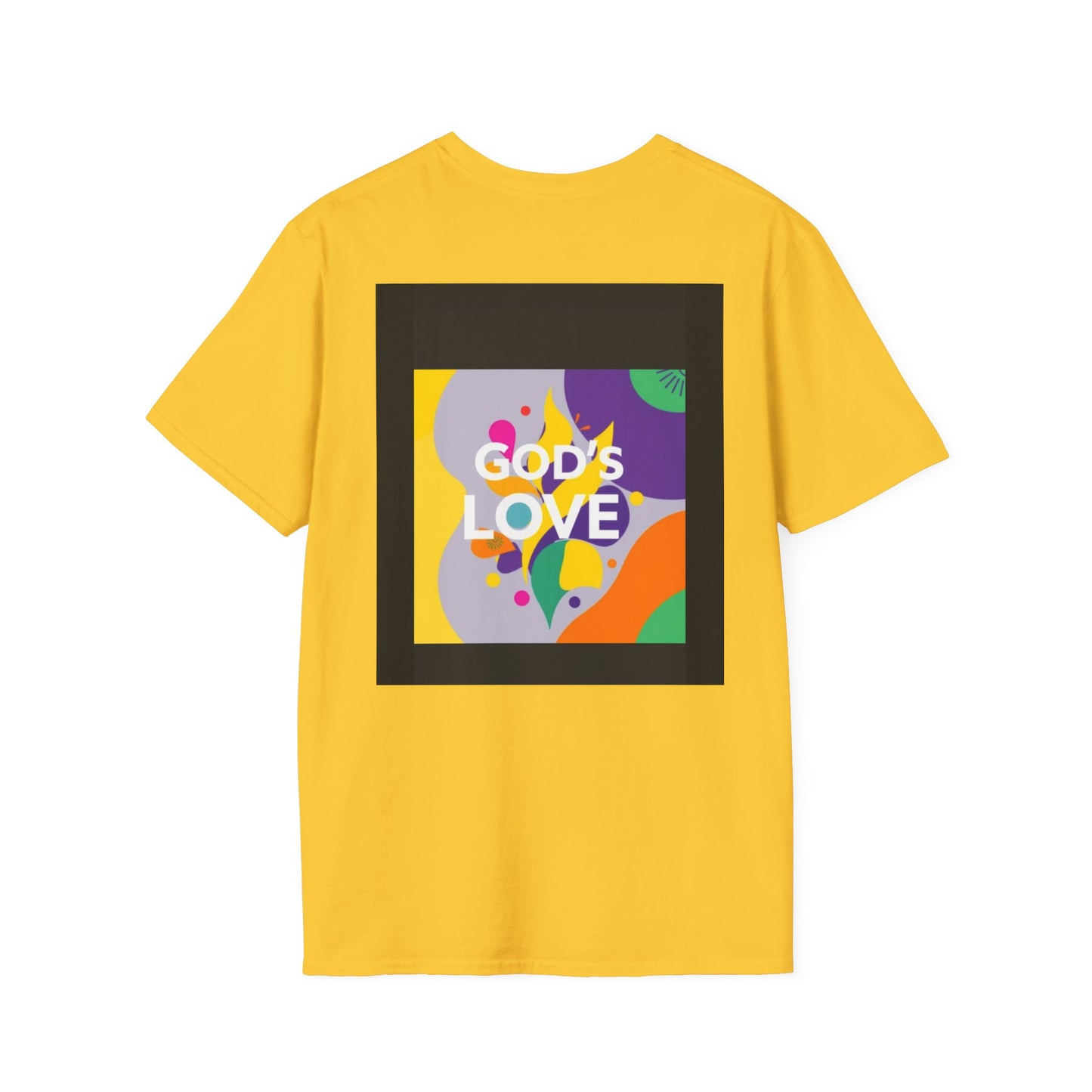 Unisex Softstyle T-Shirt with God's Love Design, Faith Shirt, Inspirational Tee, Christian Apparel, Gift for Believers, Everyday Wear