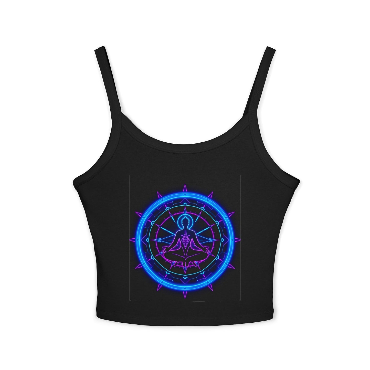 Neon Vibe Women's Spaghetti Strap Tank Top, Casual Summer Top, Festival Apparel, Trendy Graphic Tee, Cool Streetwear, Gift for Her