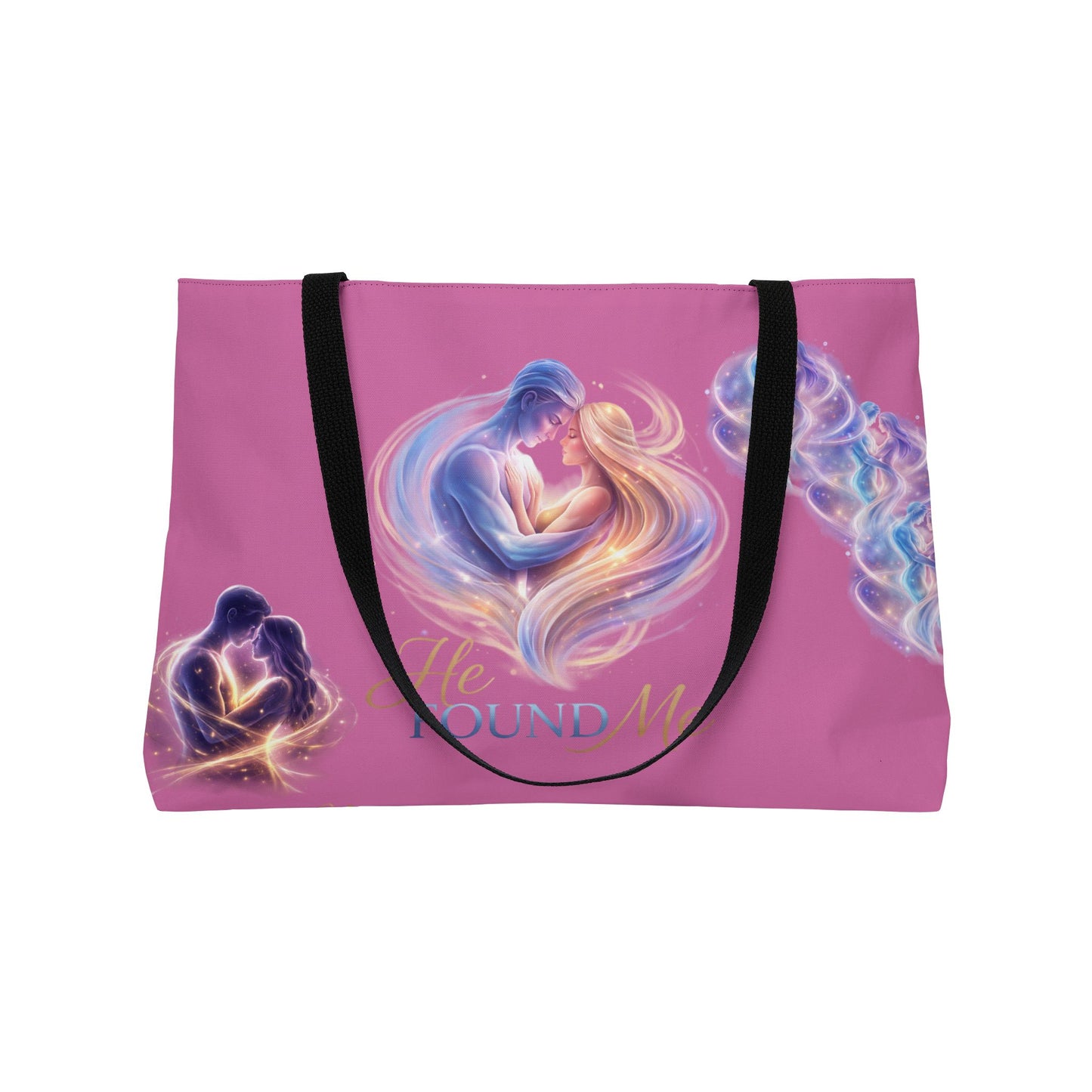 Romantic 'He Found Me' Weekender Tote — Couples Love Heart Travel Bag