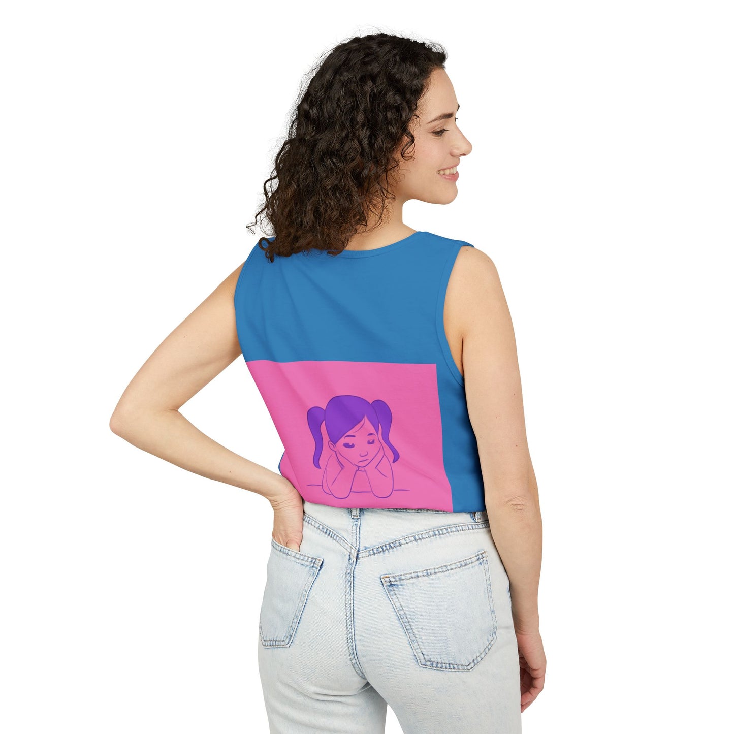Unisex Graphic Tank Top, Cute Casual Summer Wear, Perfect for Gifts, Self-Love Celebration, Festive & Fun, Daily Comfort